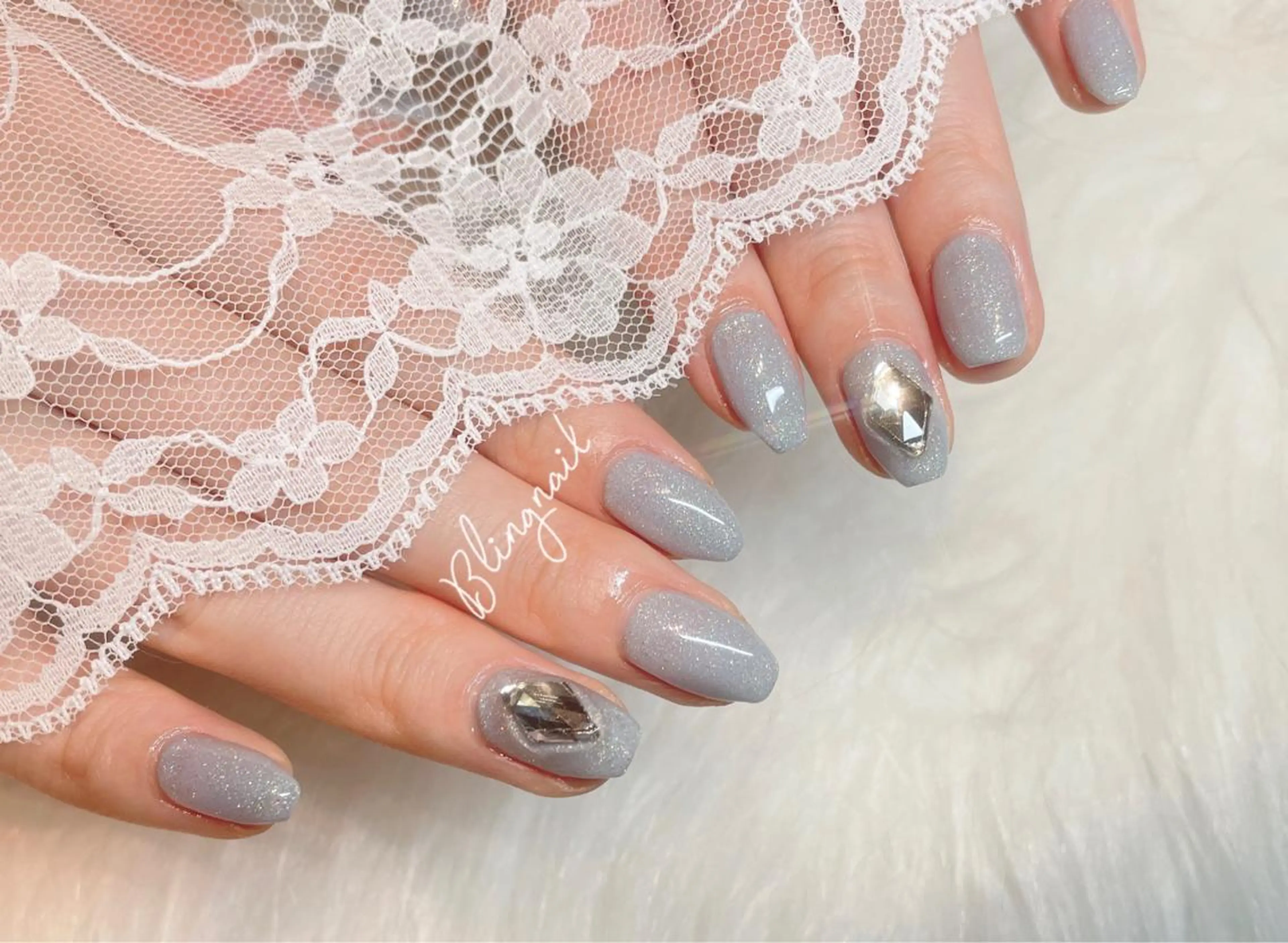 ネイル 23時まで❤︎韓国、 ワンホンネイルのネイルデザイン