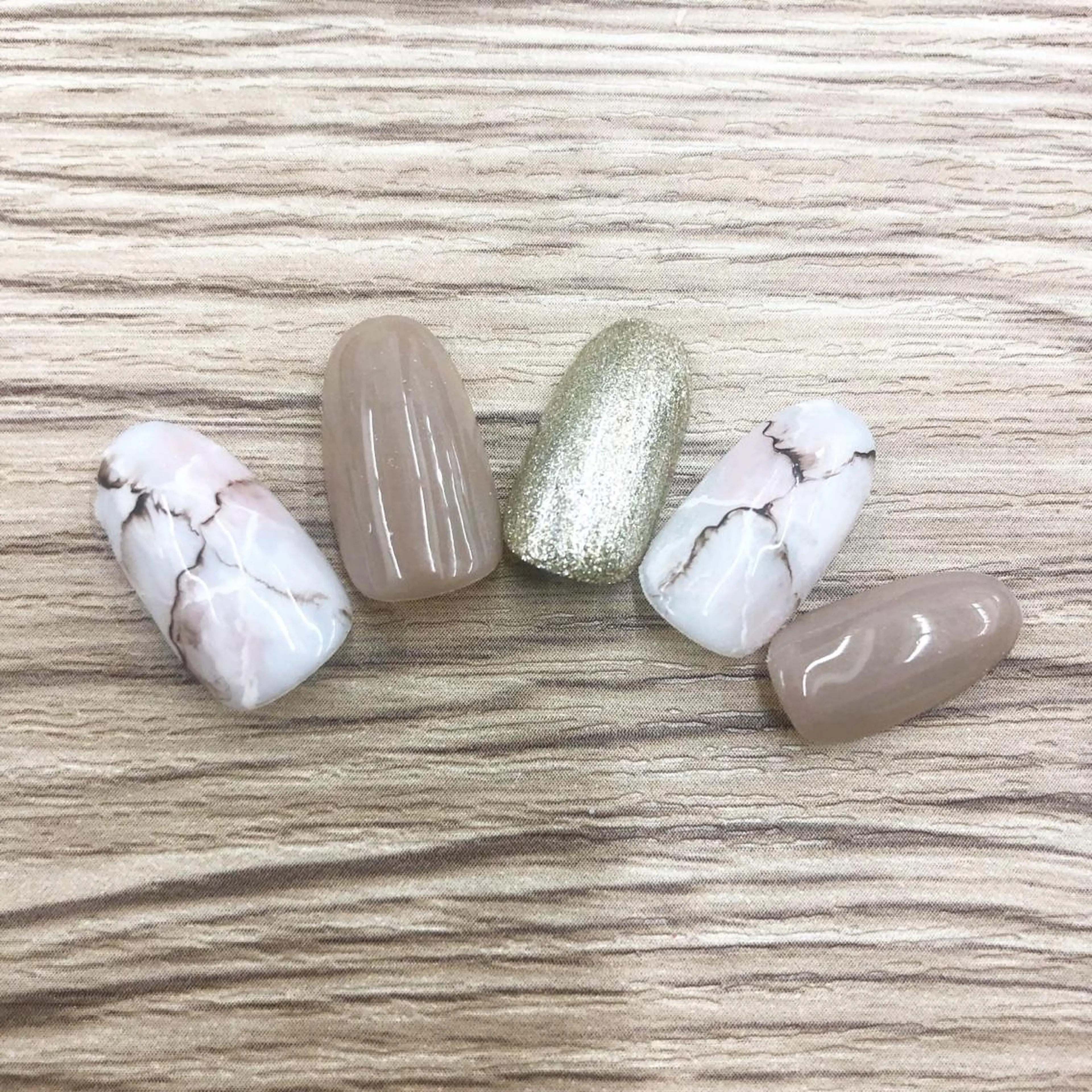 ネイル 大理石ネイル(マーブル) ハンドネイル Minami 🍓のネイルデザイン