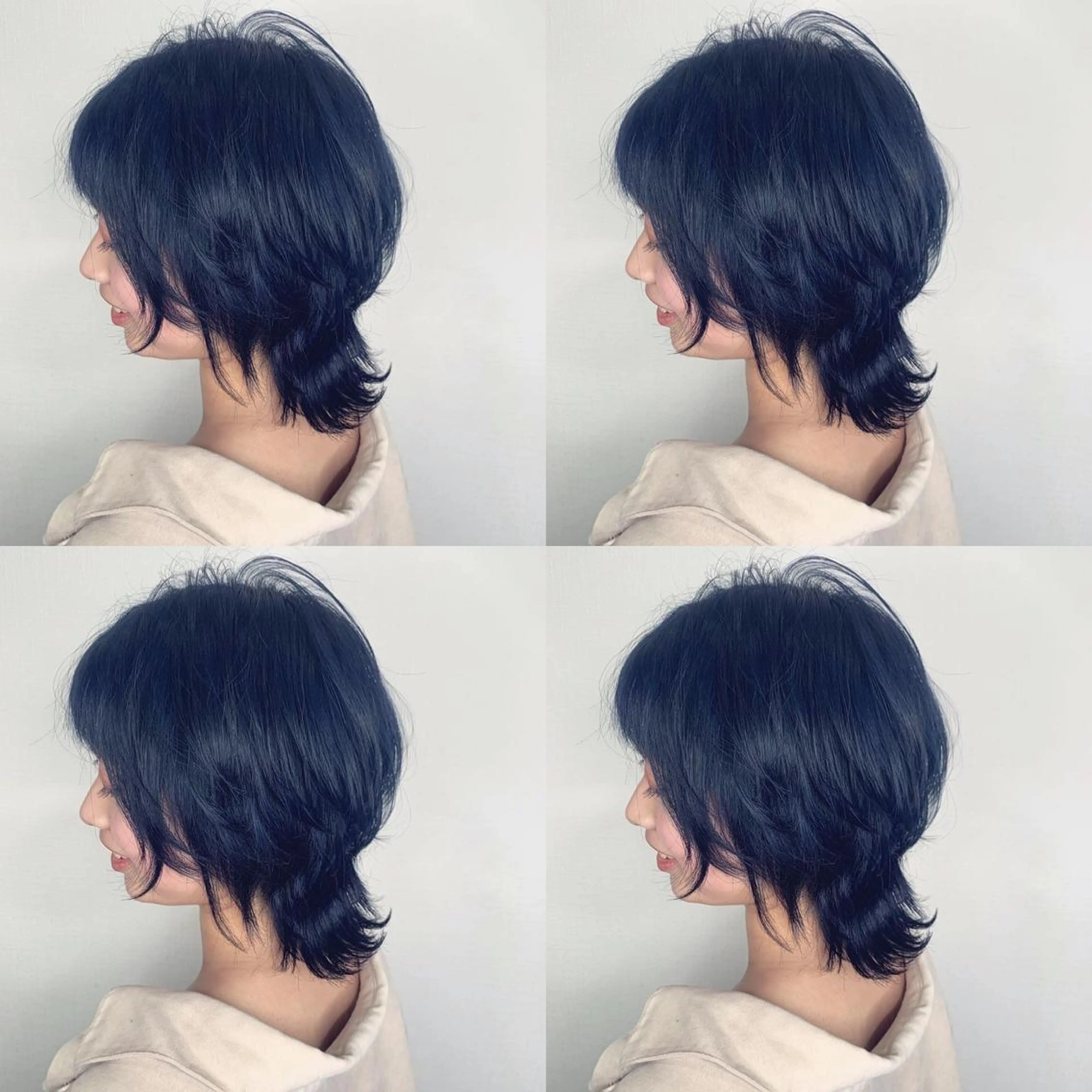 ショート アッシュ ハイライト シースルーバング ウルフカット ヘアカラー actanoid etto所属・佐藤 香太のヘアスタイル