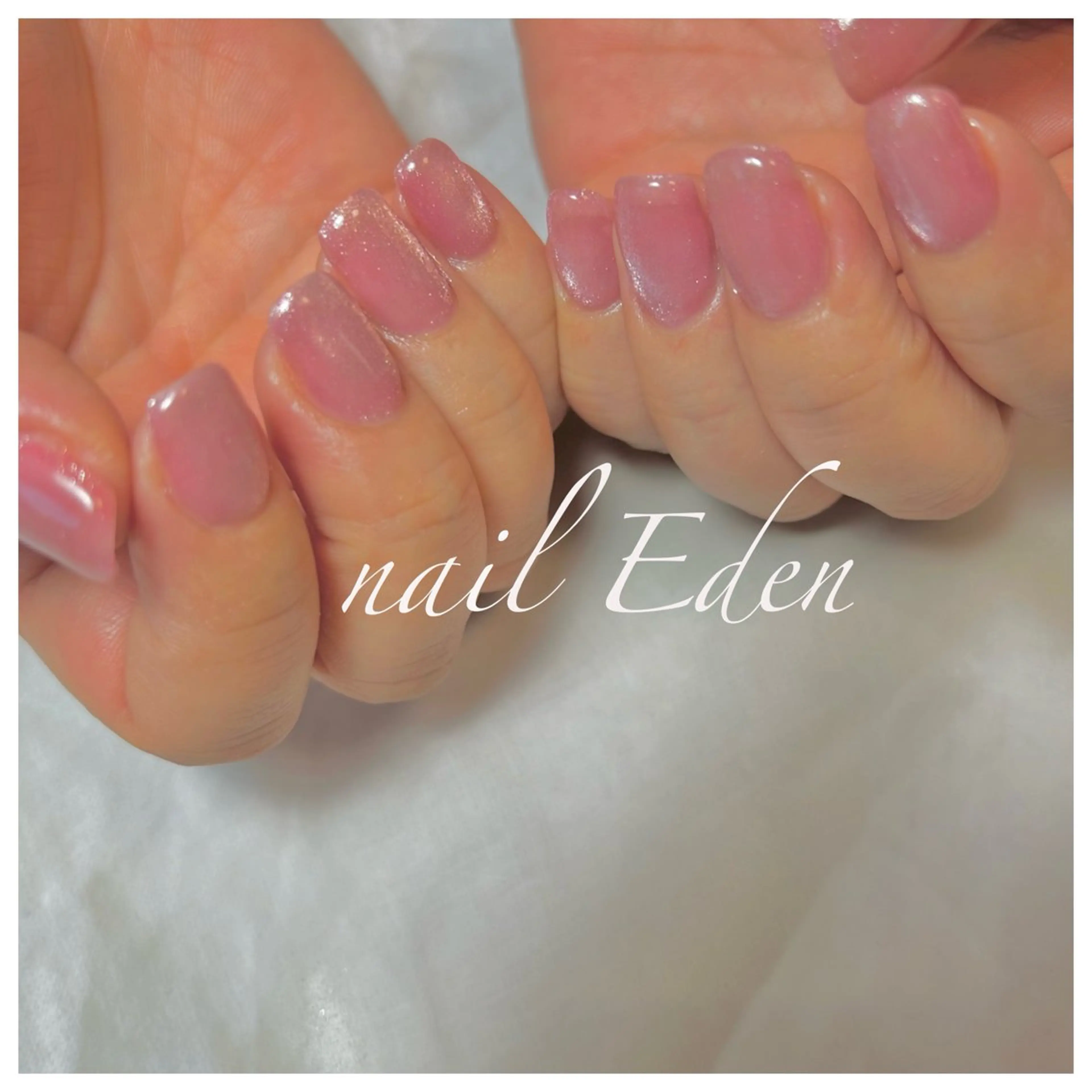 ネイル マグネットネイル ワンカラーネイル Eden　private nail saron所属・Eden ♾️のネイルデザイン