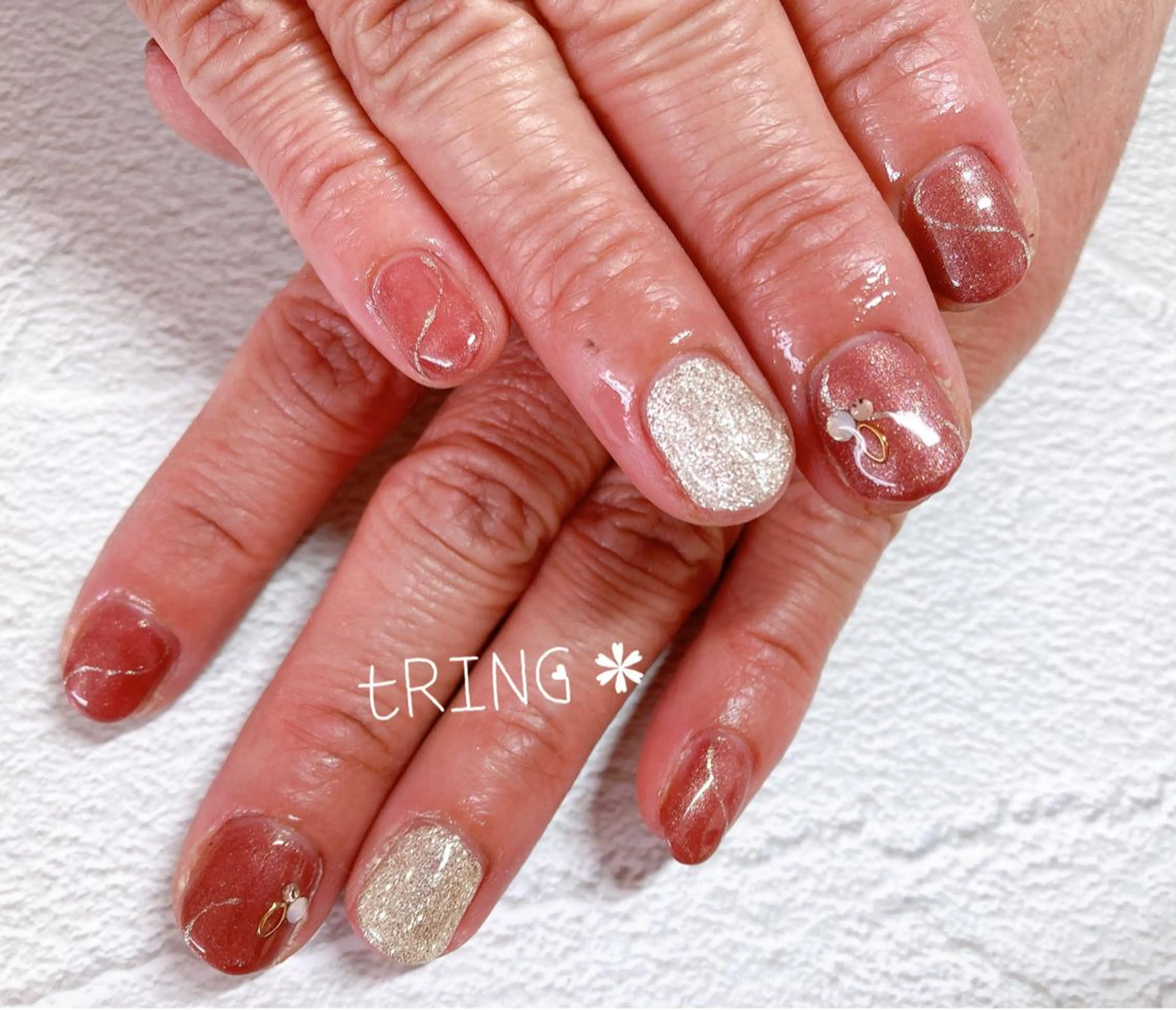 ネイル ハンドネイル tRING＊ しいの木台のネイルデザイン