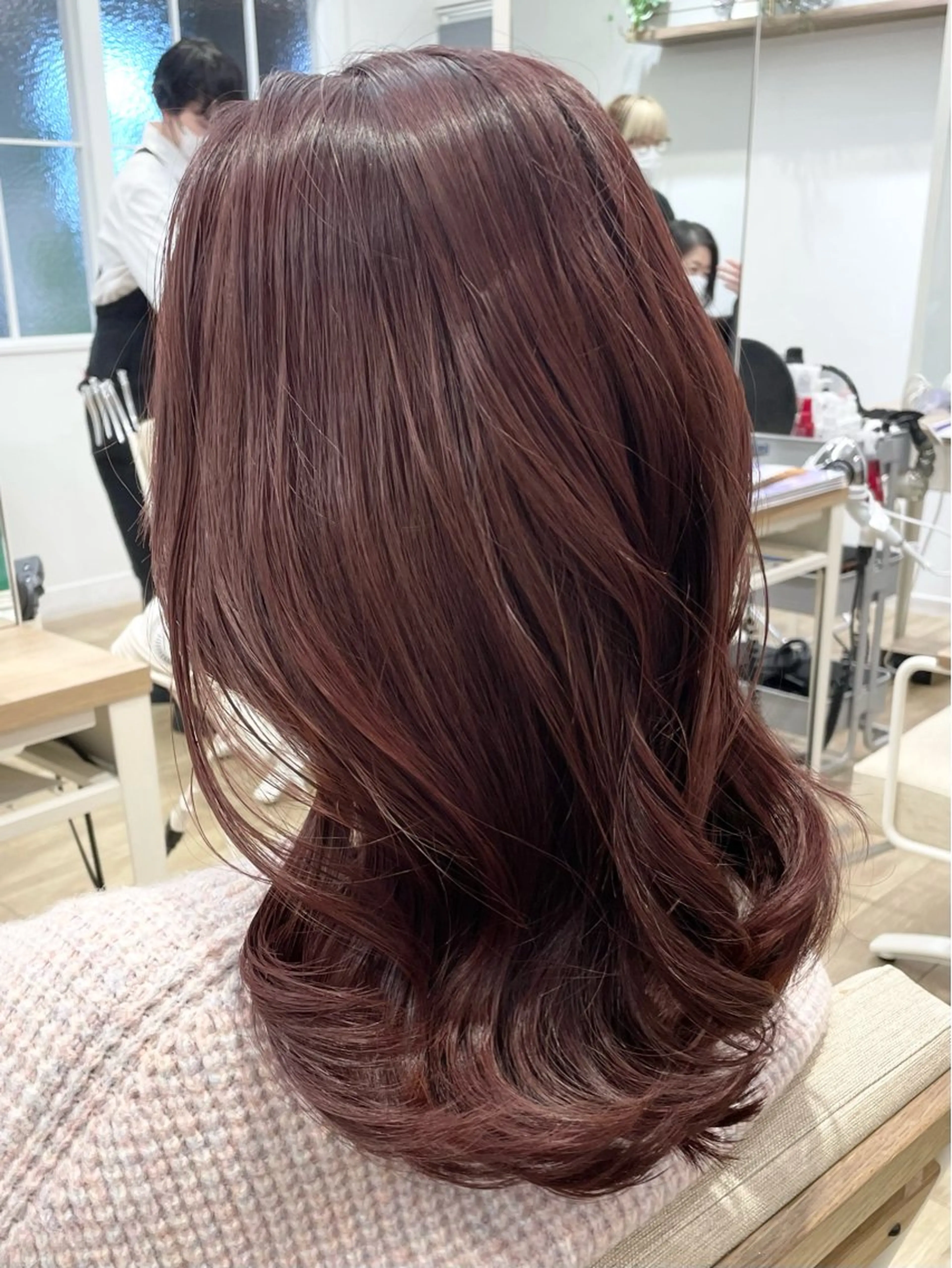 セミロング 韓国風ヘア ヘアカラー トリートメント 松田 /骨格矯正カットのヘアスタイル