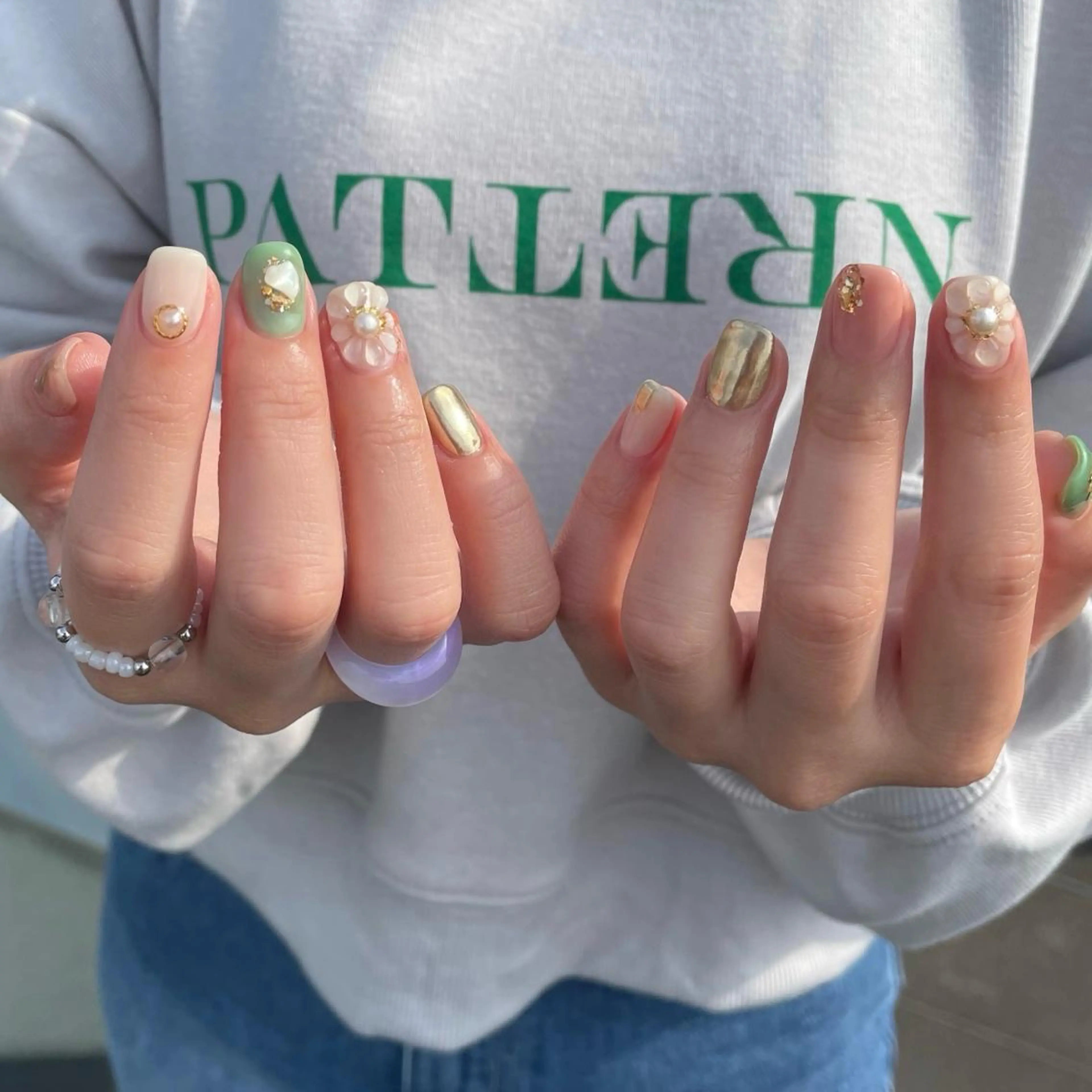 hand💅♡《オフなし☆ニュアンス.持ち込デザイン》※デザインによってお値段が変わります🌈の写真