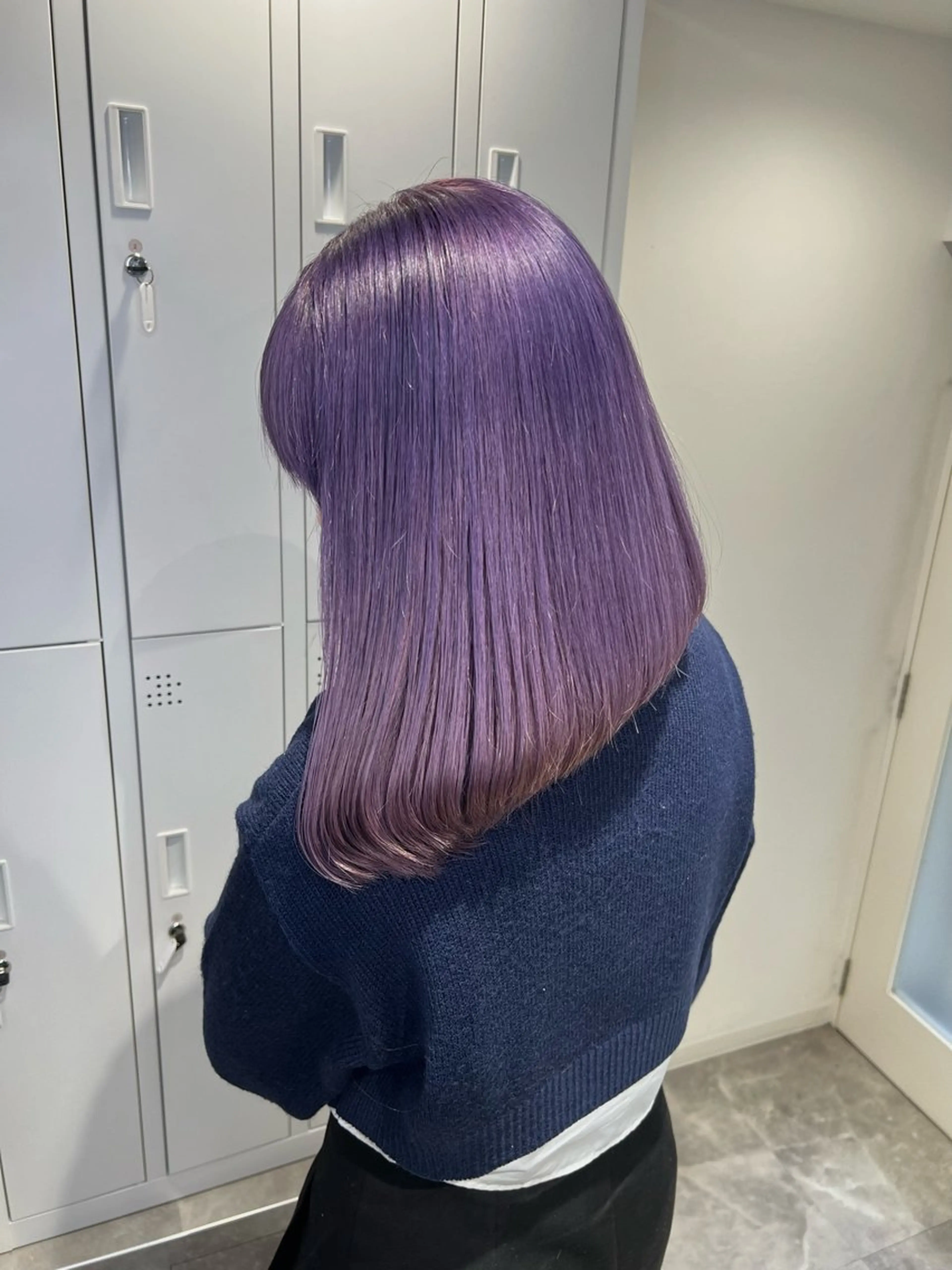 ミディアム カラー ブリーチ ケアブリーチ トリートメント TOMONA👑 GiseL梅田店のヘアスタイル