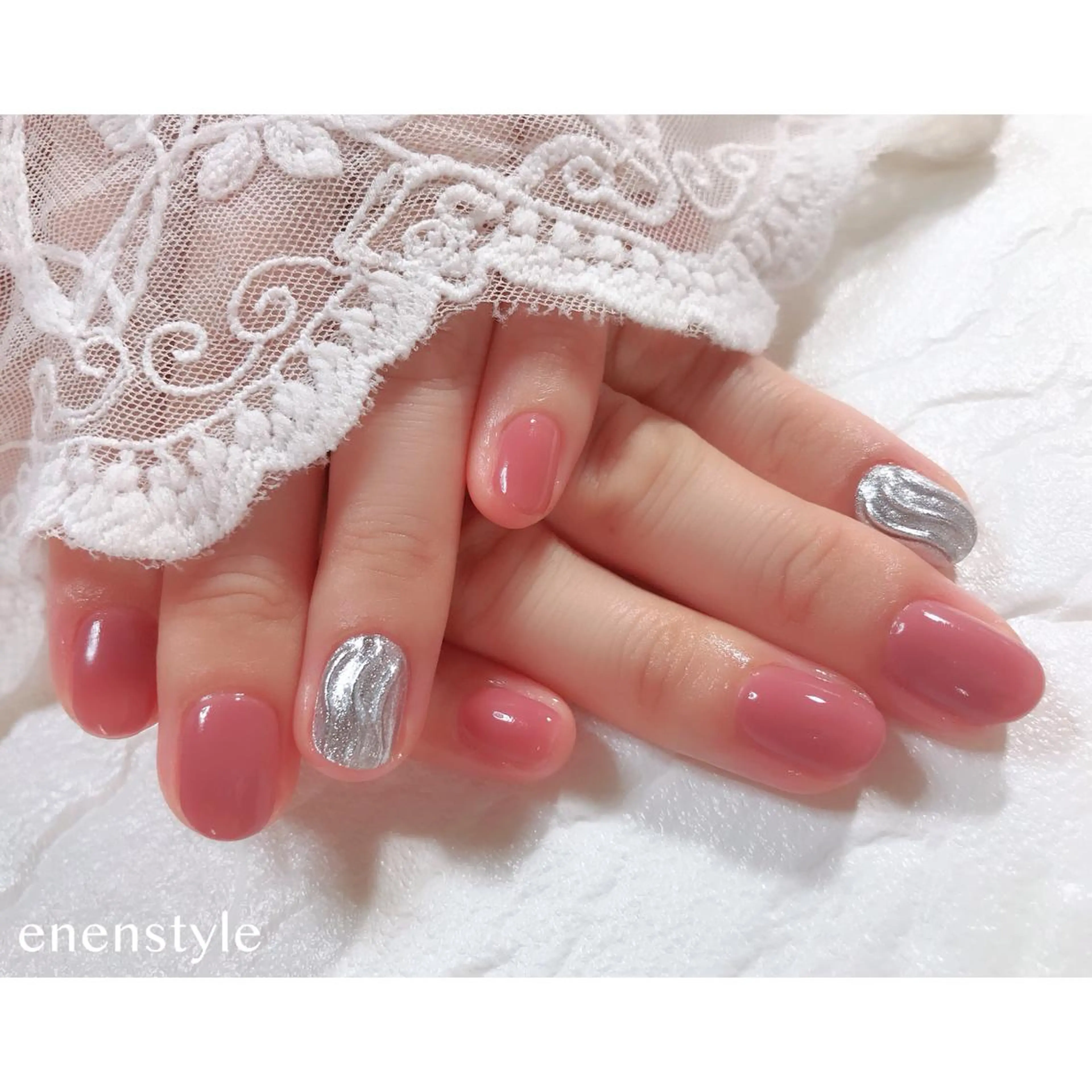 ネイル ワンカラーネイル ハンドネイル 👑enen style👑のネイルデザイン