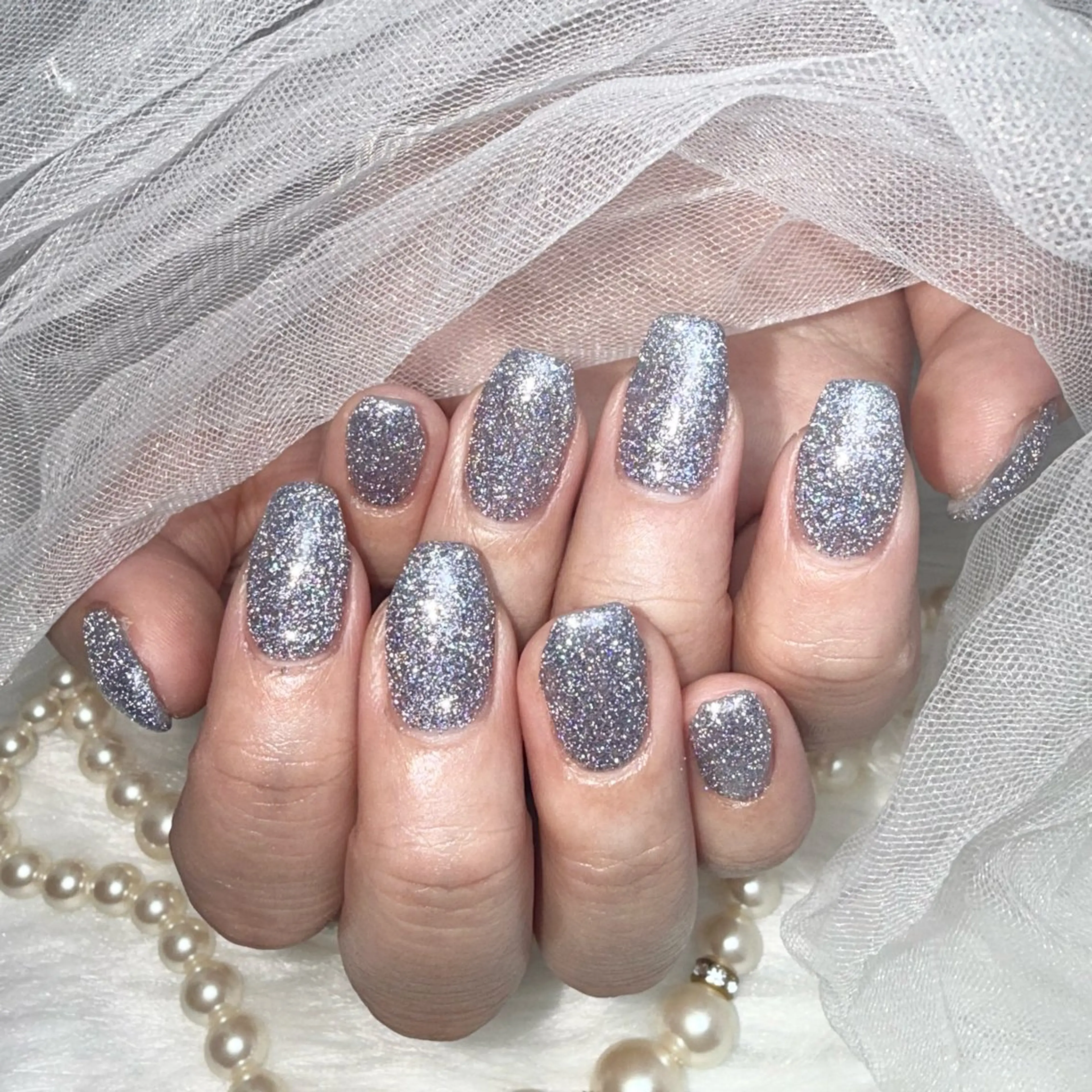 セミロング ハンドネイル Conjunim MAMI🎀✨のネイルデザイン