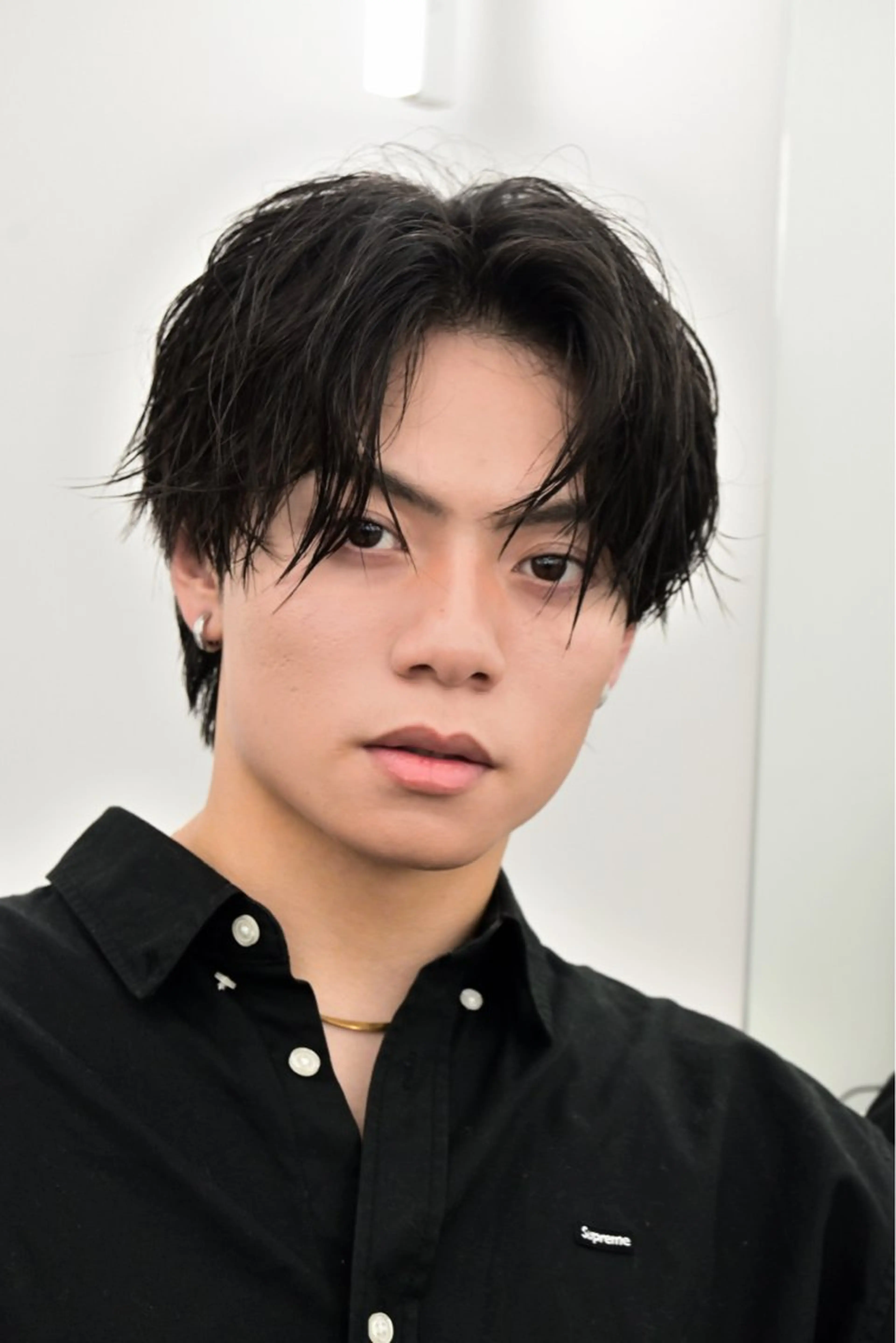 メンズ 失敗しない顔まわり× 小顔補正レイヤー難波のヘアスタイル