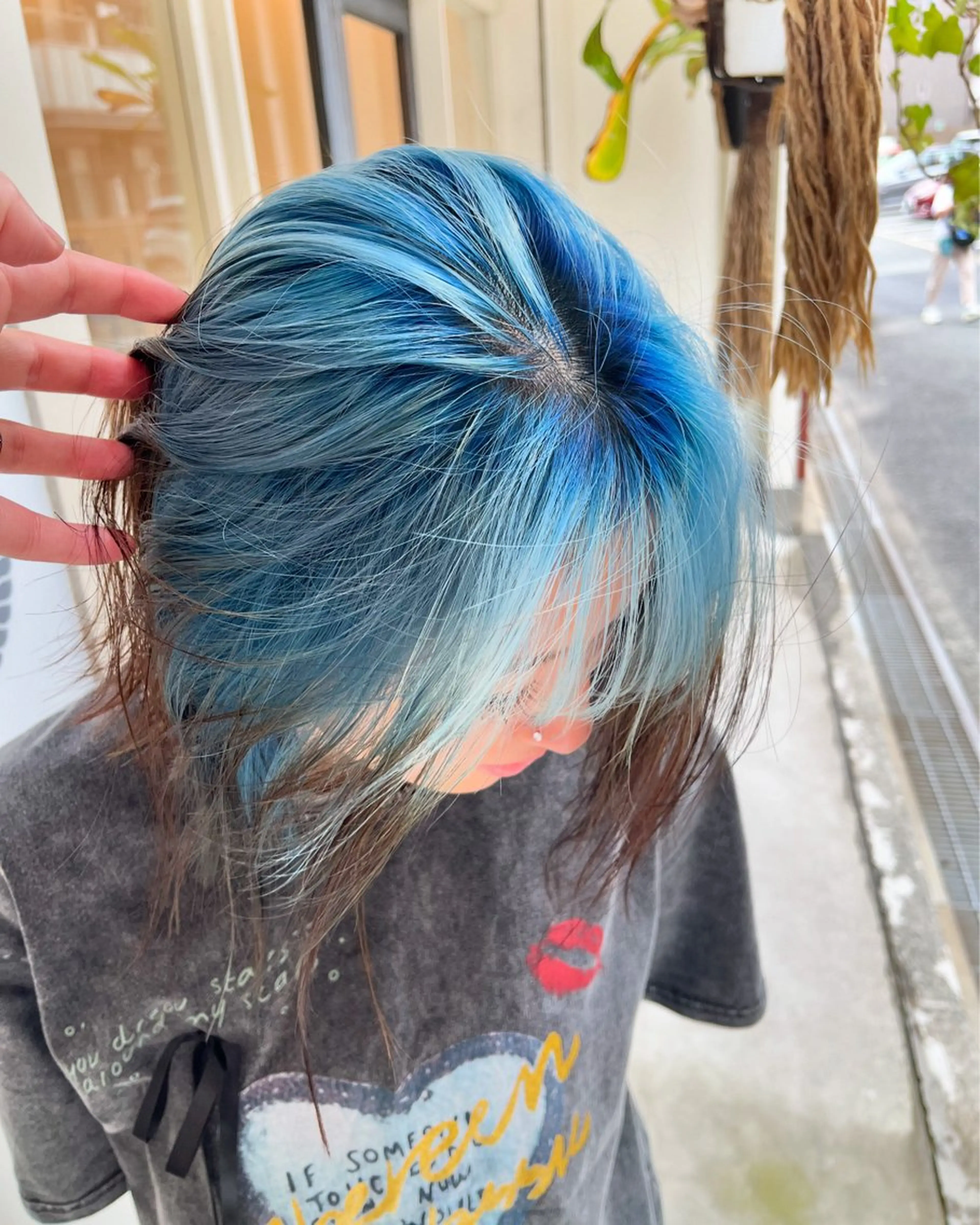 ミディアム ヘアカラー トリートメント ハイトーン カラー/久保田彰のヘアスタイル