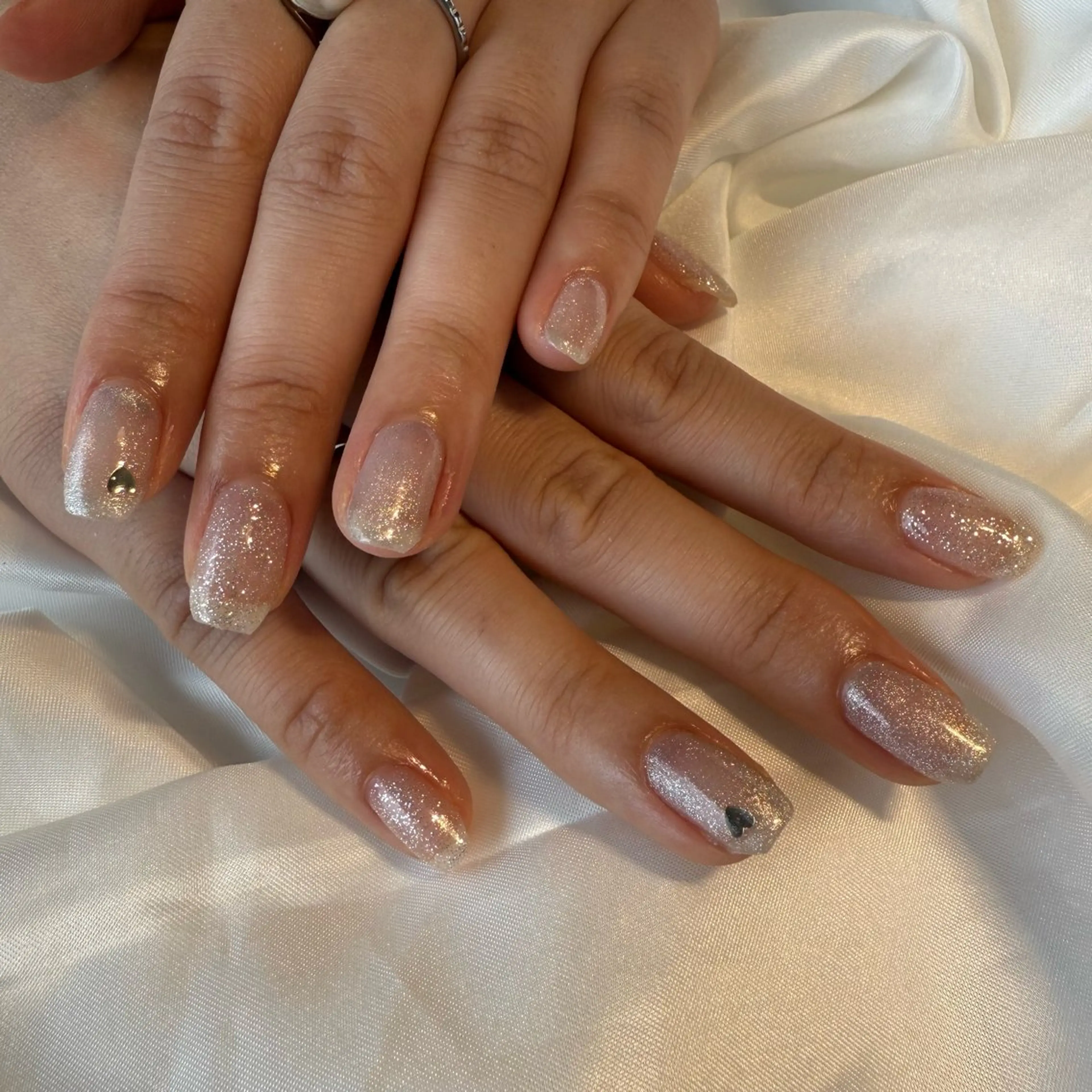 ネイル フラッシュネイル ハート bylily yuriのネイルデザイン