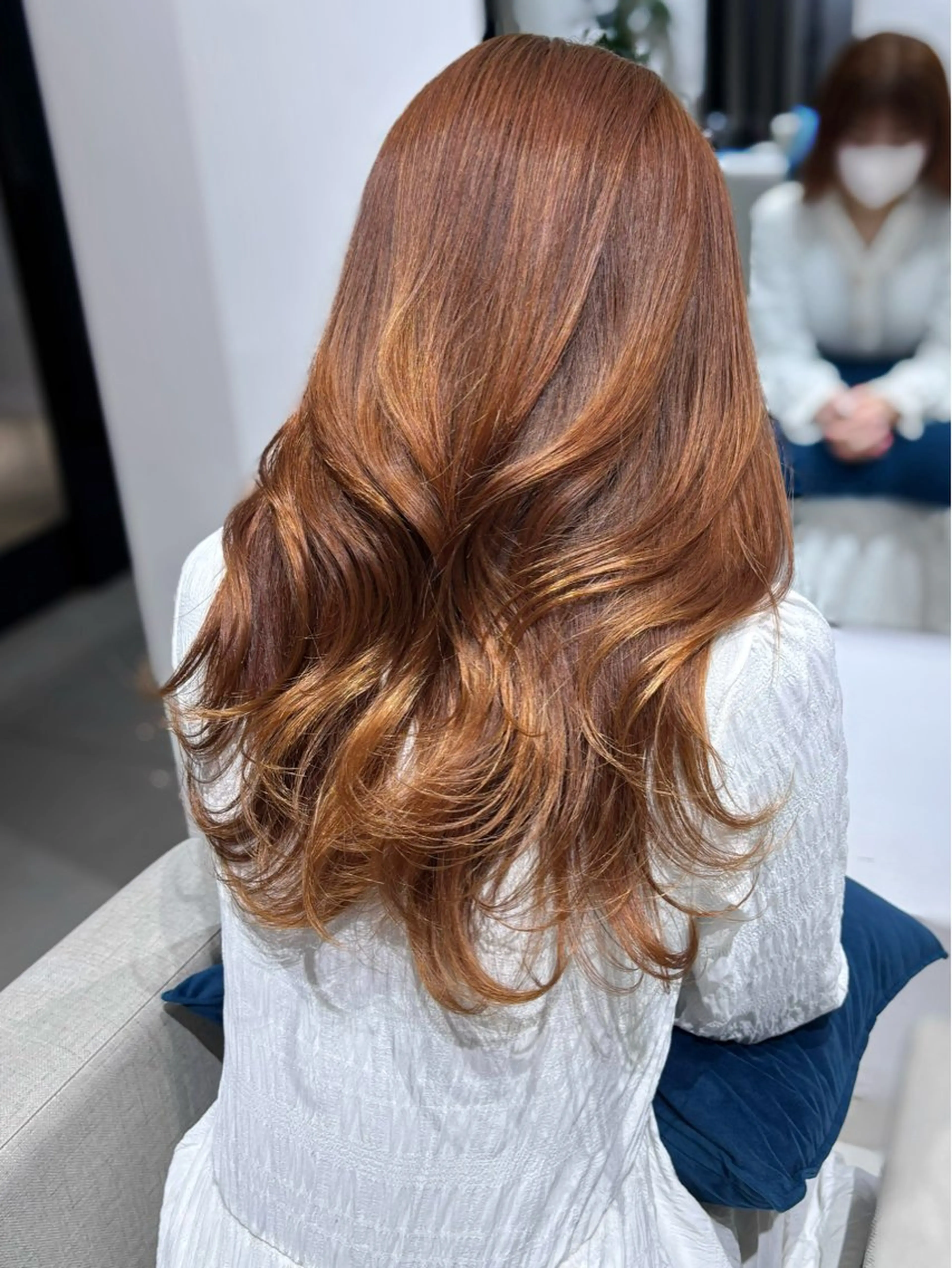 ミディアム カラー ブリーチ ブラウンカラー ブリーチなしカラー カット ヘアカラー 銀座/髪質改善/韓国 カラー🍓原田侑依のヘアスタイル