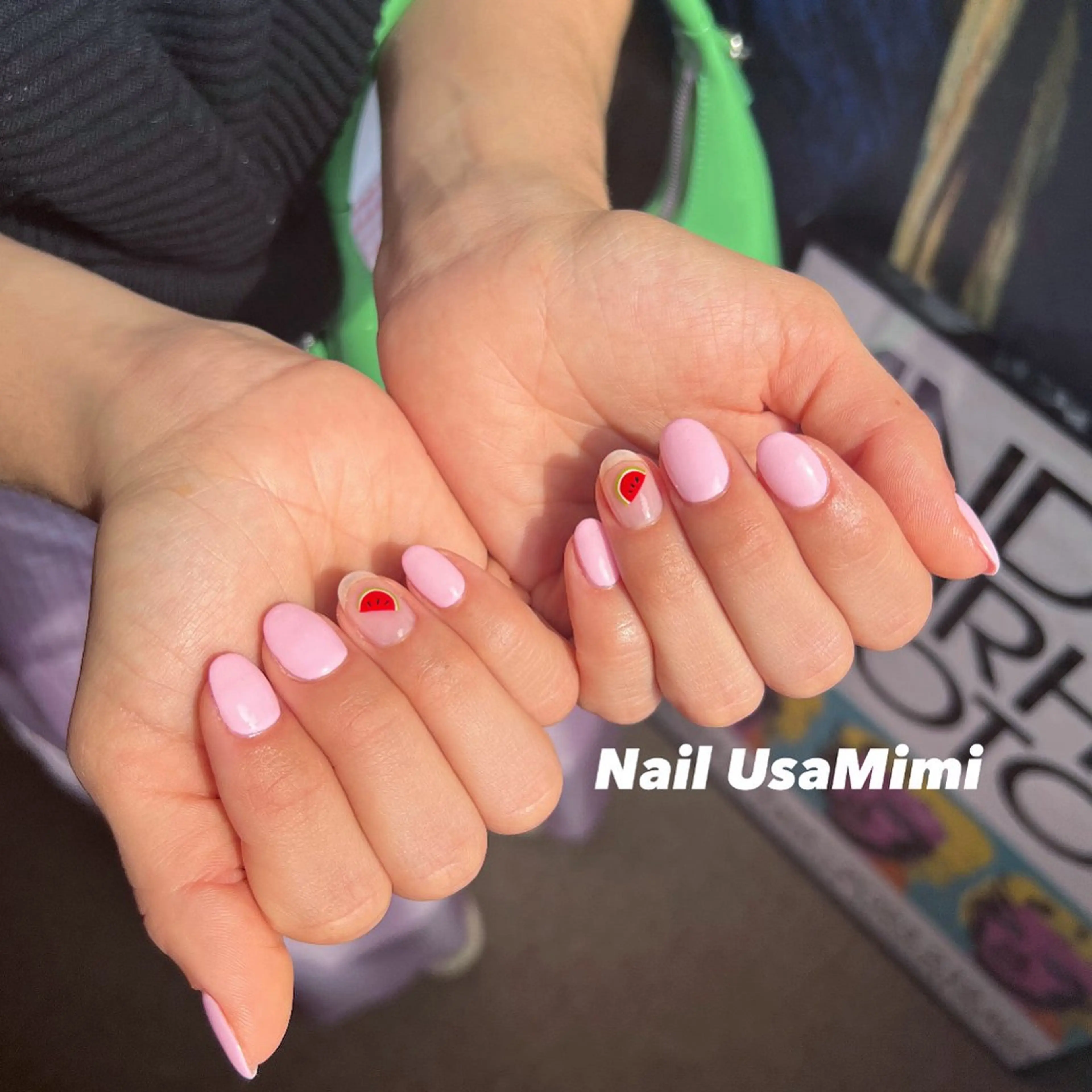 ネイル ジェルネイル 韓国ネイル マグネットネイル 持ち込み ワンカラーネイル 本町NailUsa Mimi RIKOのネイルデザイン