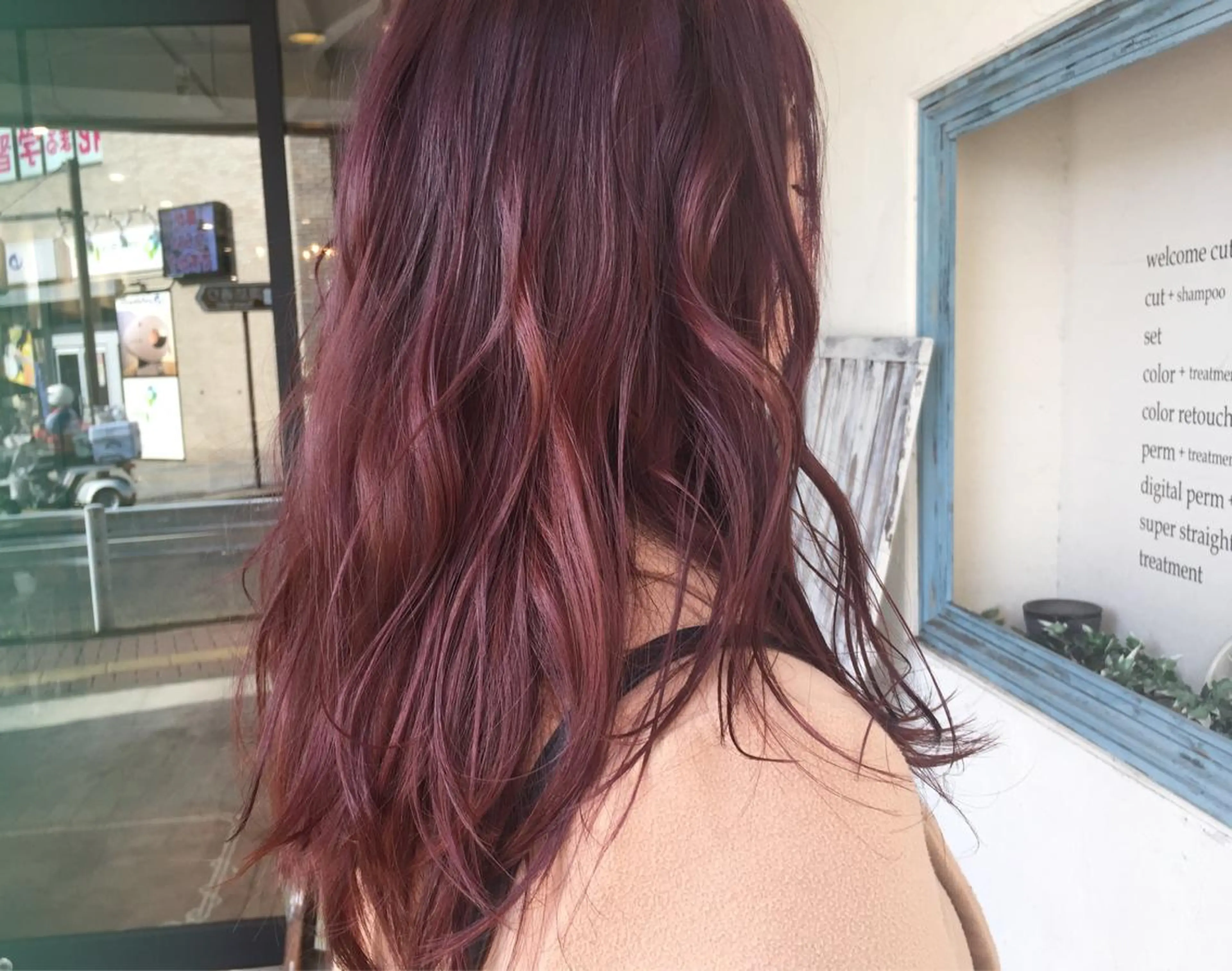 ロング オリーブ透明感カラー 表参道/MIKUのヘアスタイル