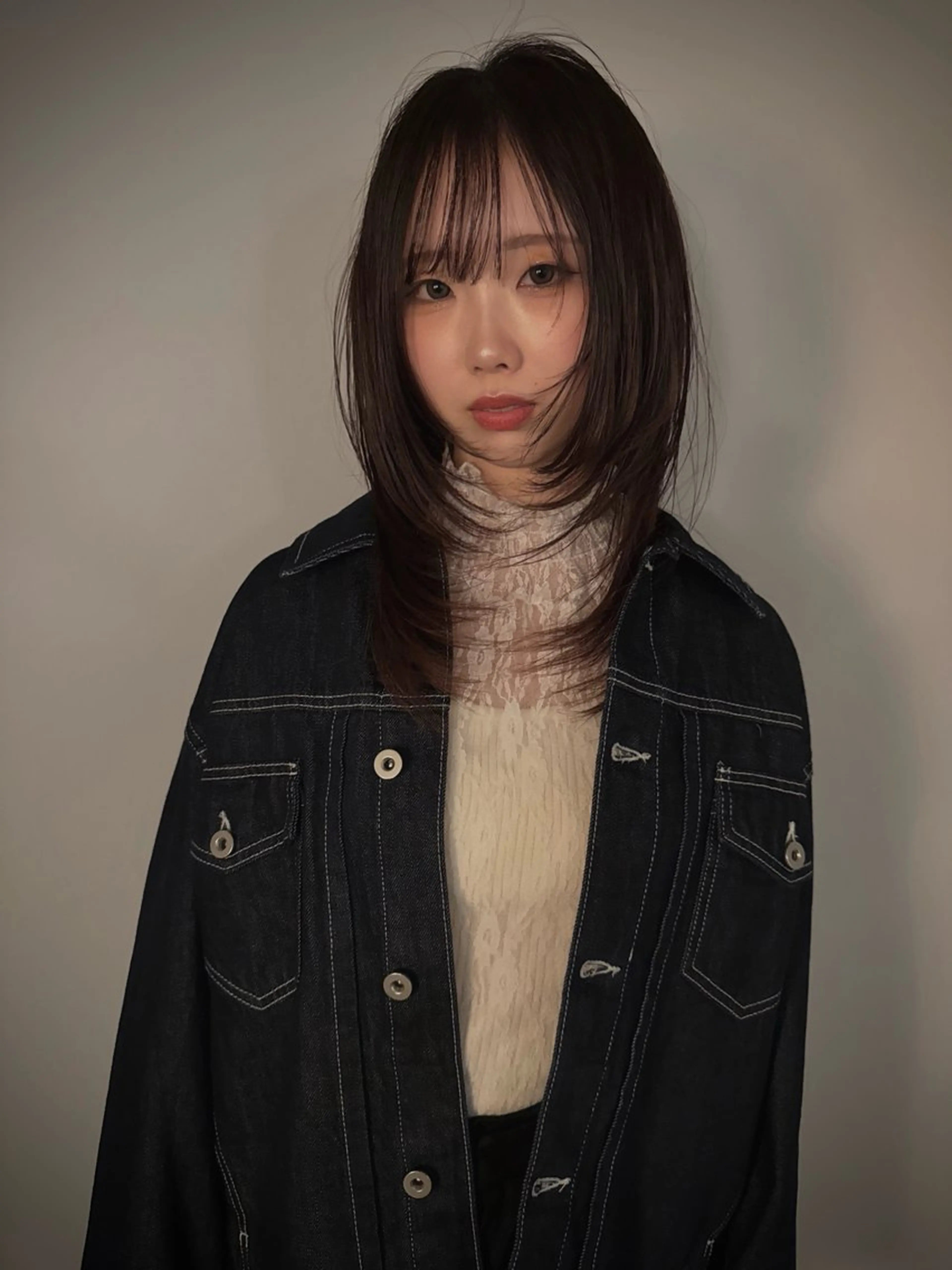 セミロング カラー ヘアカラー ROSTAR セイゴのヘアスタイル