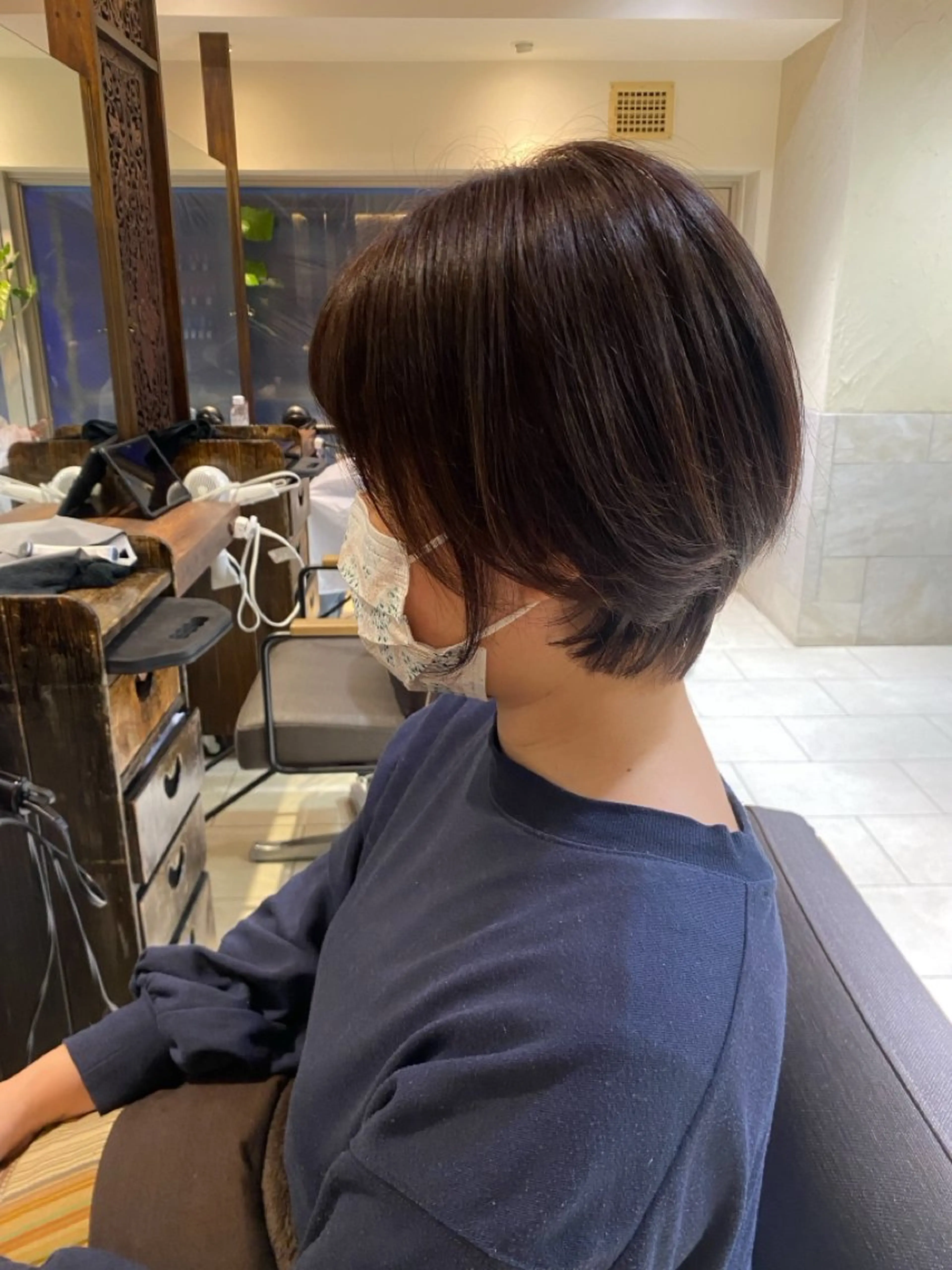 ショート 丸みショート くびれヘア ショートヘア おおがくみゆ🦙🍊 ‪‪⭐️池袋のヘアスタイル