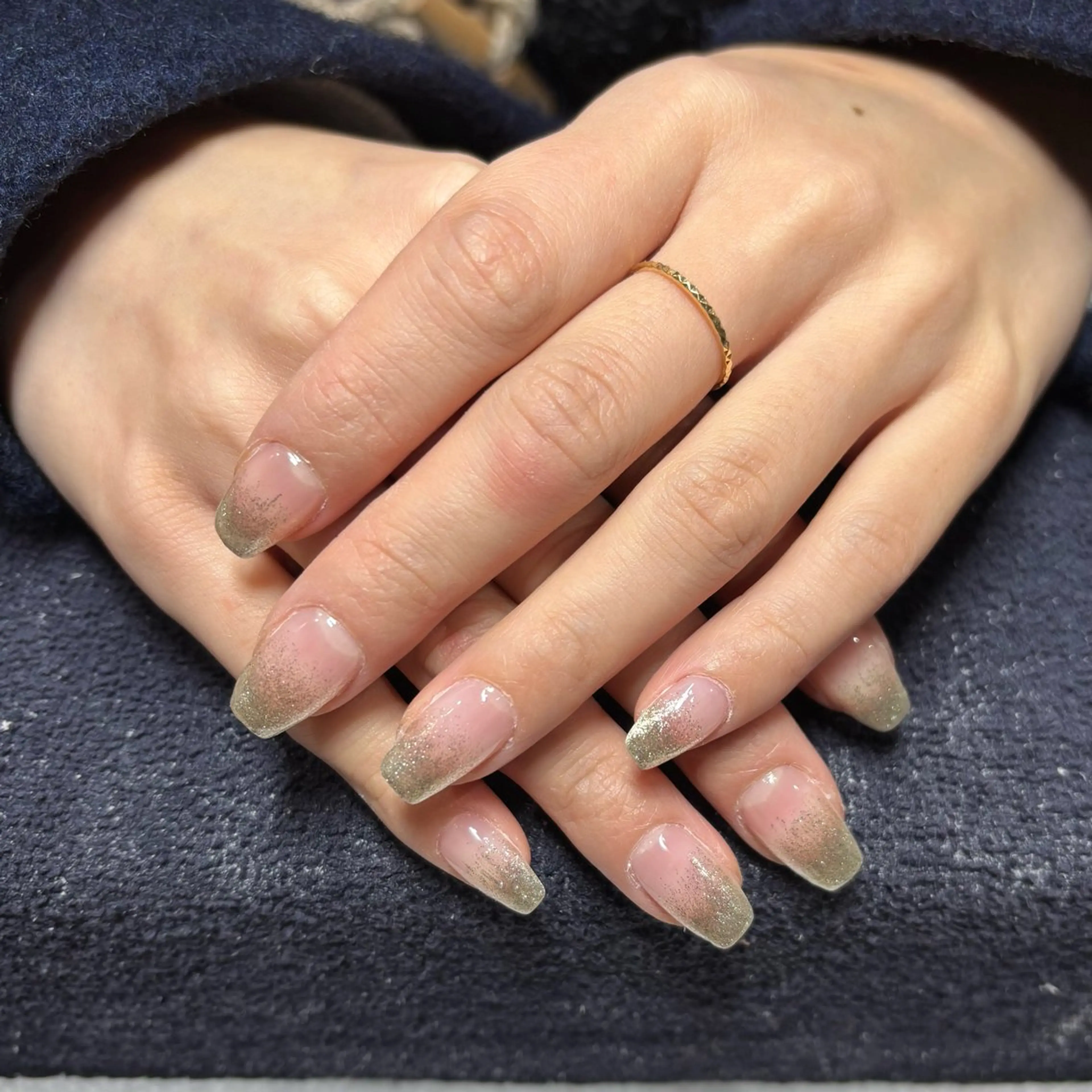 【ハンド】オフなしラメグラデーションの写真