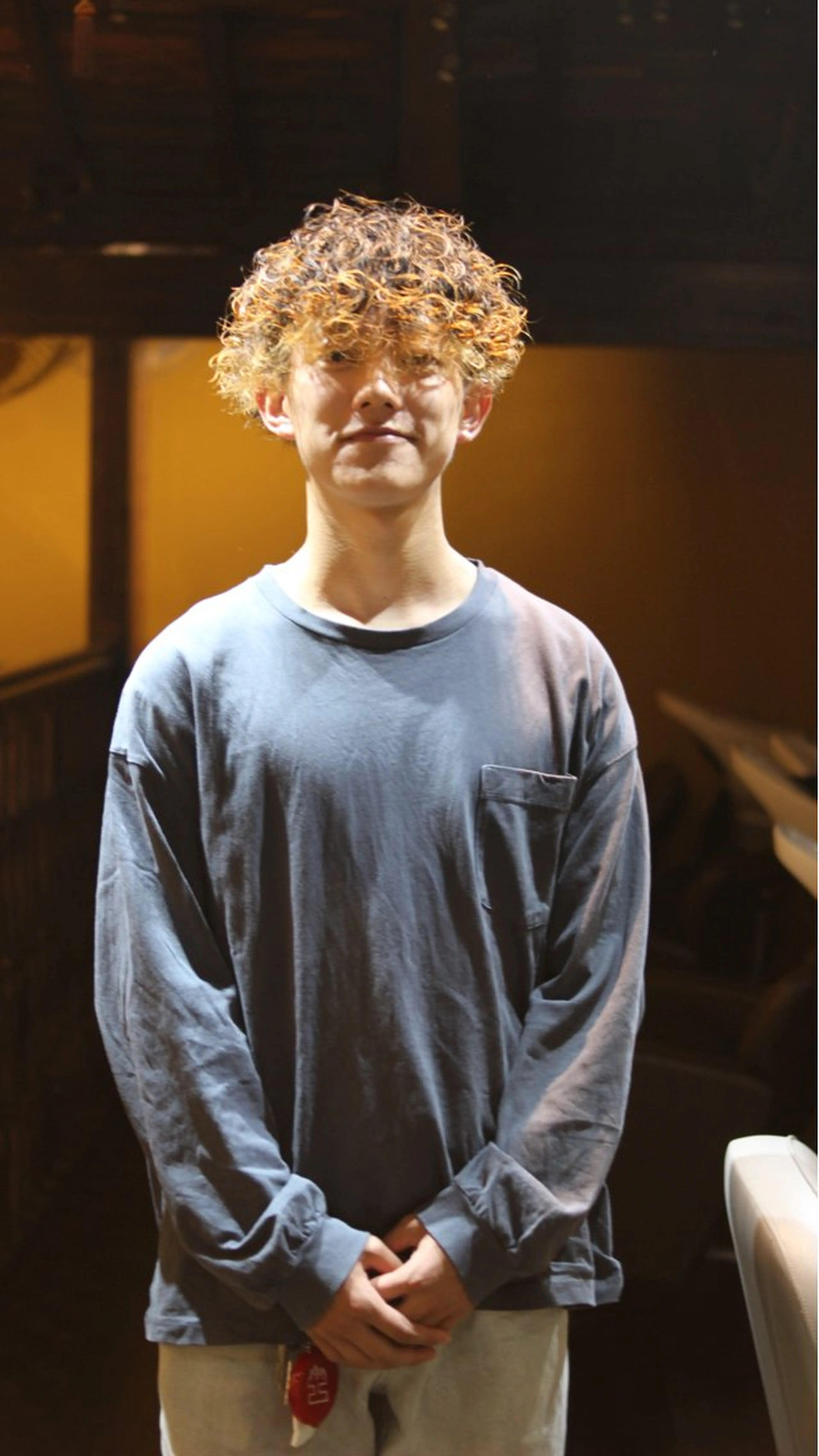 パーマ メンズ TIDEHAIR りょうたボブ募集のヘアスタイル