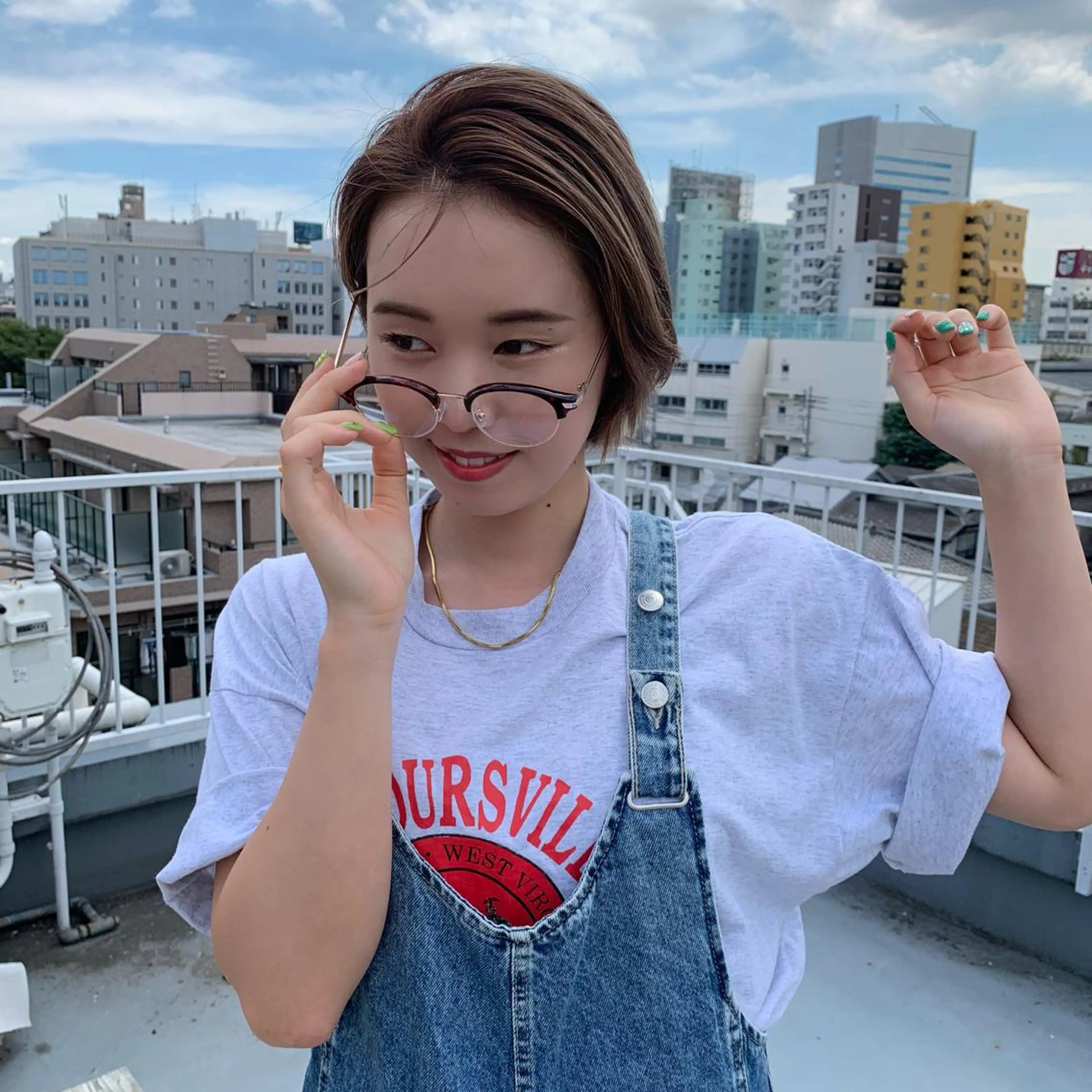 ショート カラー ヘアカラー トリートメント ノグチ ナツコのヘアスタイル