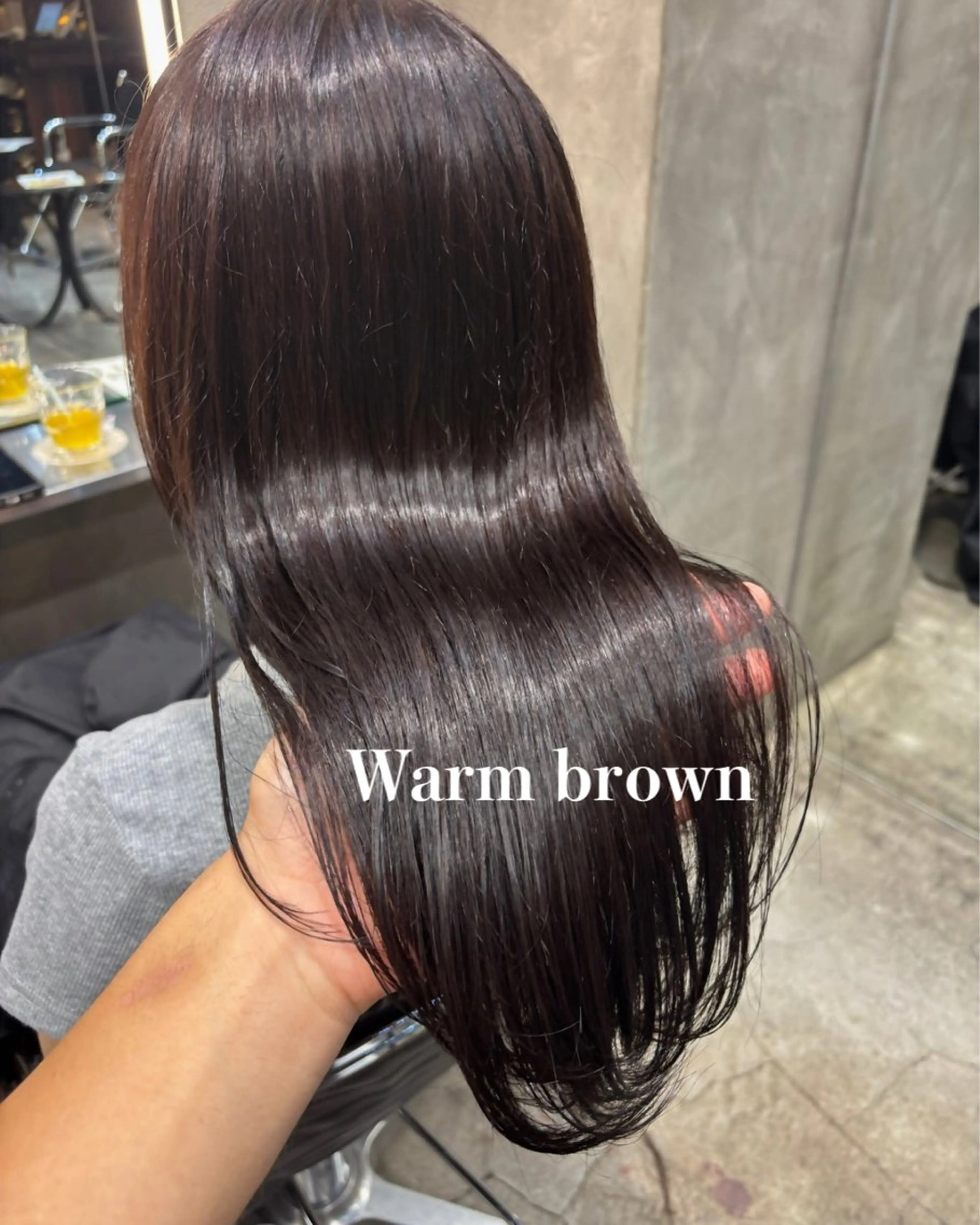 ロング カラー レイヤー/ハッシュ/ ウルフ/透明感カラーのヘアスタイル