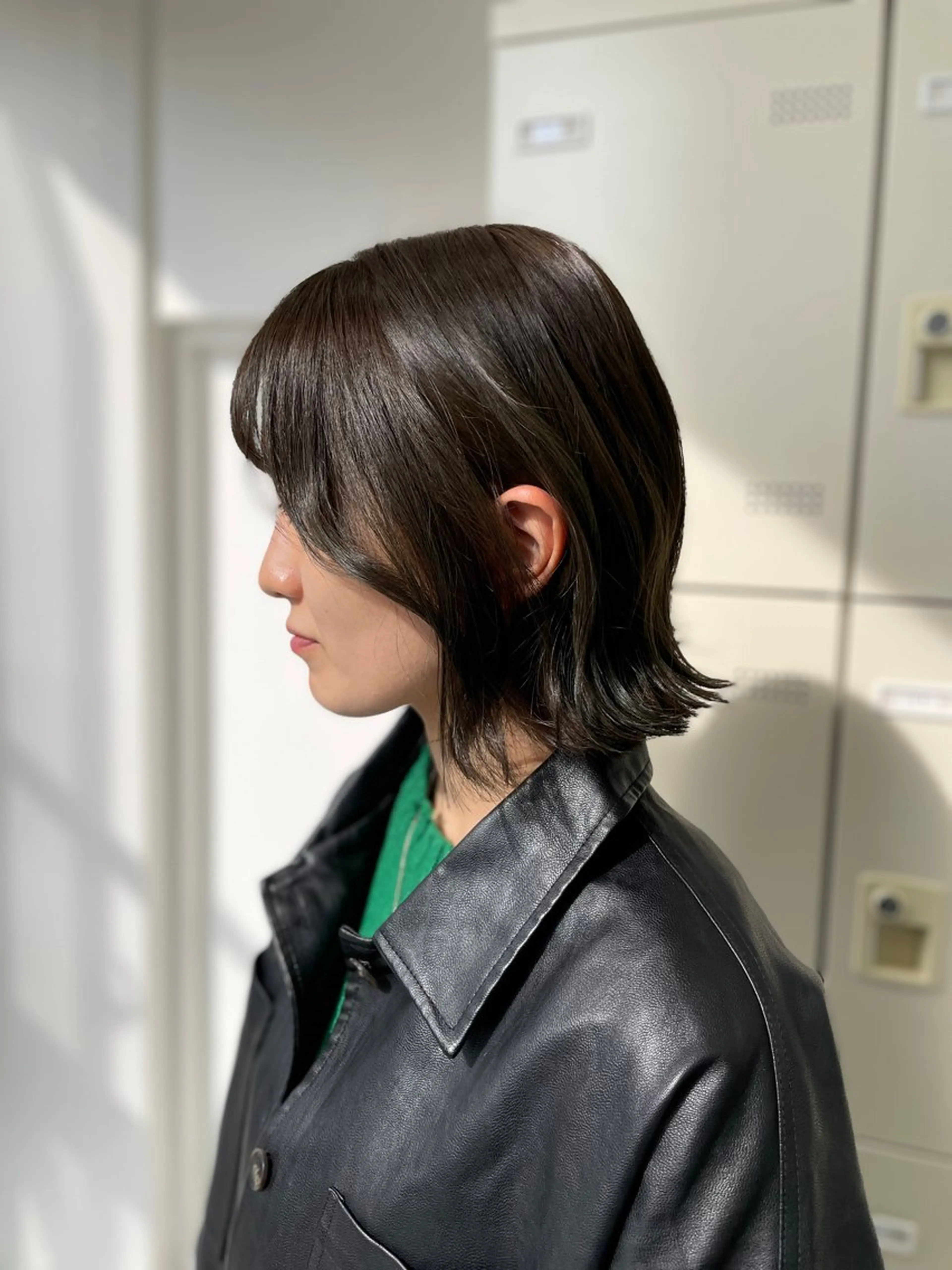 ミディアム カット ヘアカラー MOE 福岡韓国ヘア✧︎のヘアスタイル