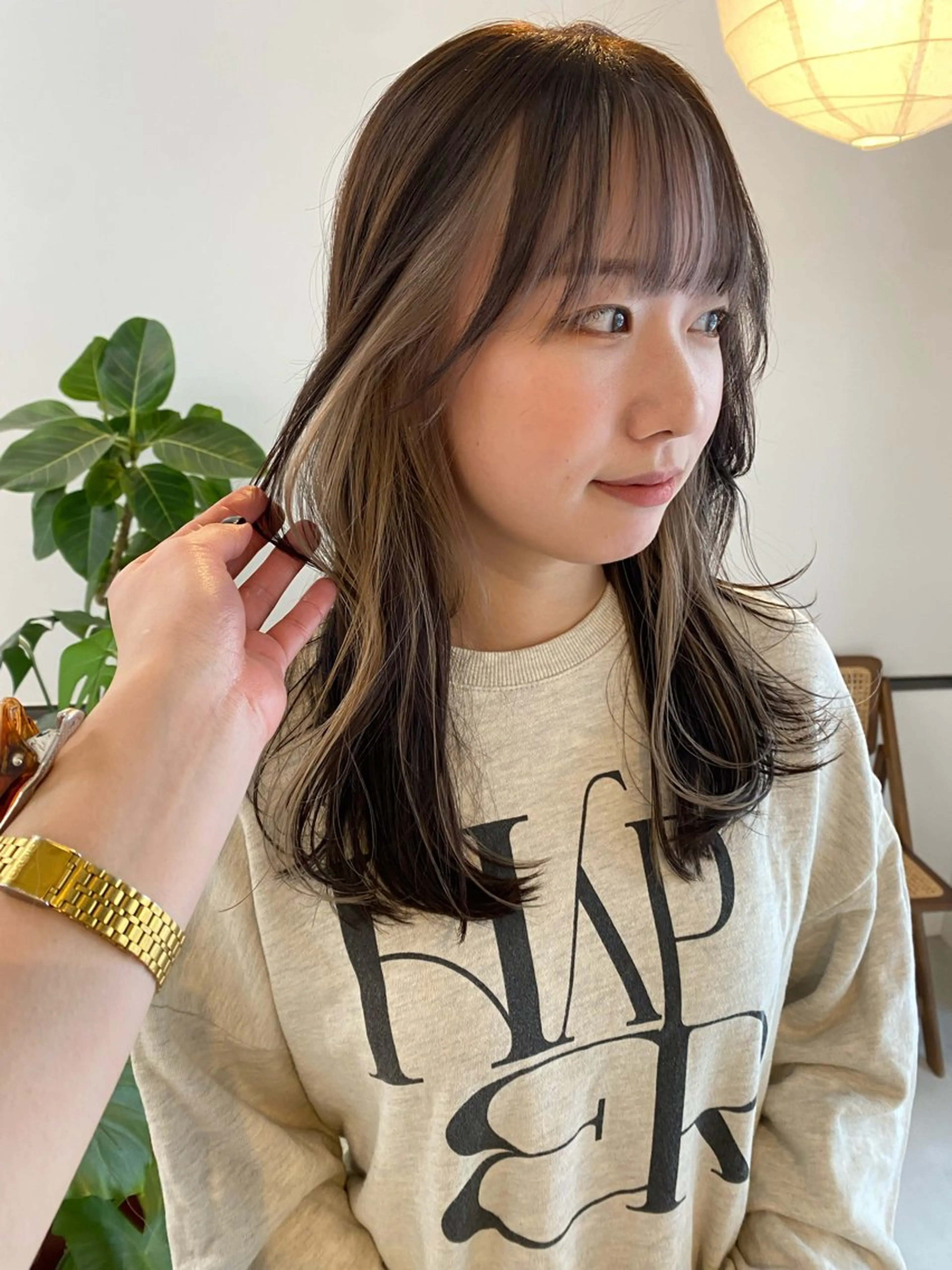 ミディアム カラー カット ヘアカラー givet所属・心斎橋/デザインカラ ー/海外風/ナツミのヘアスタイル