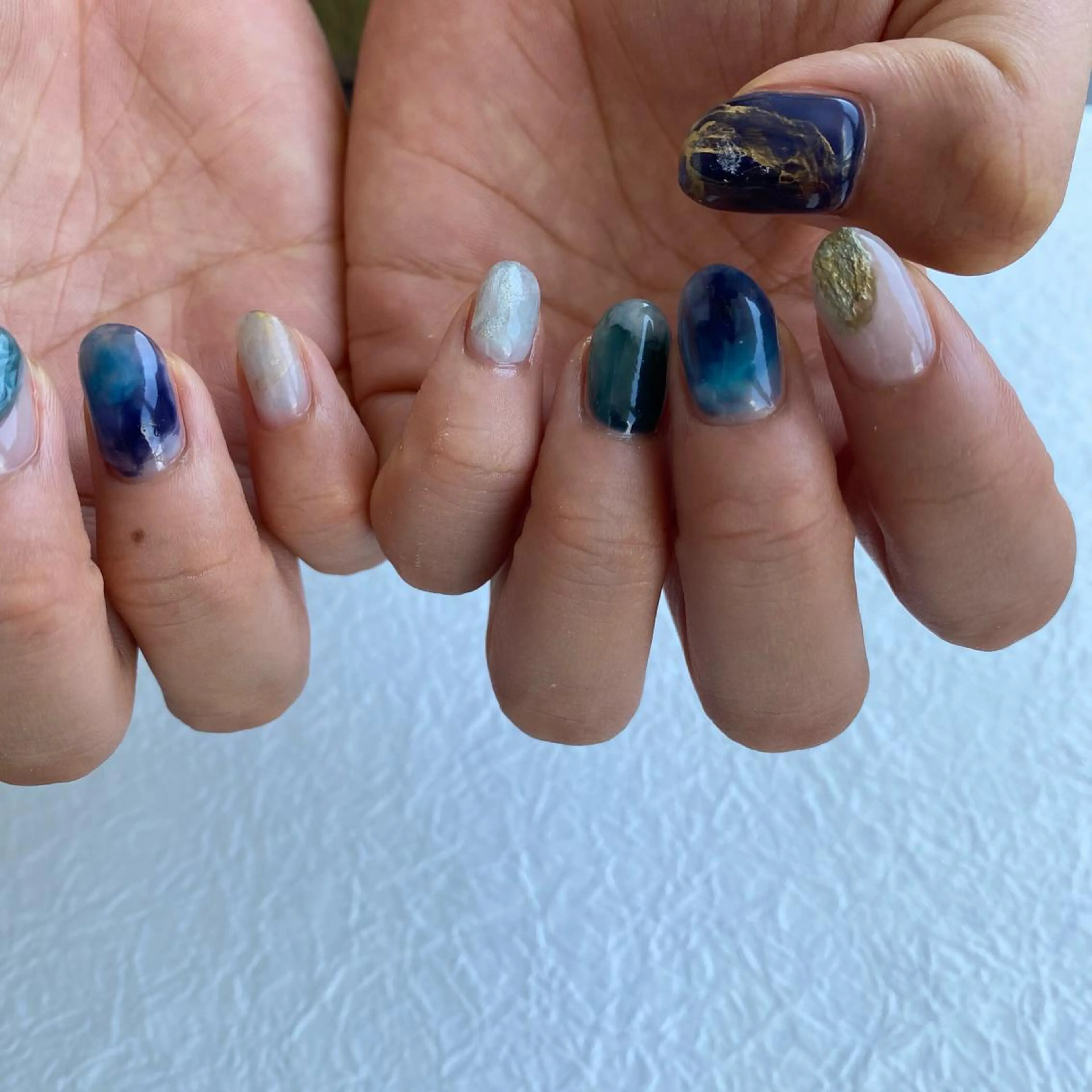 ネイル ミラーネイル ニュアンスネイル MARUKO nailのネイルデザイン