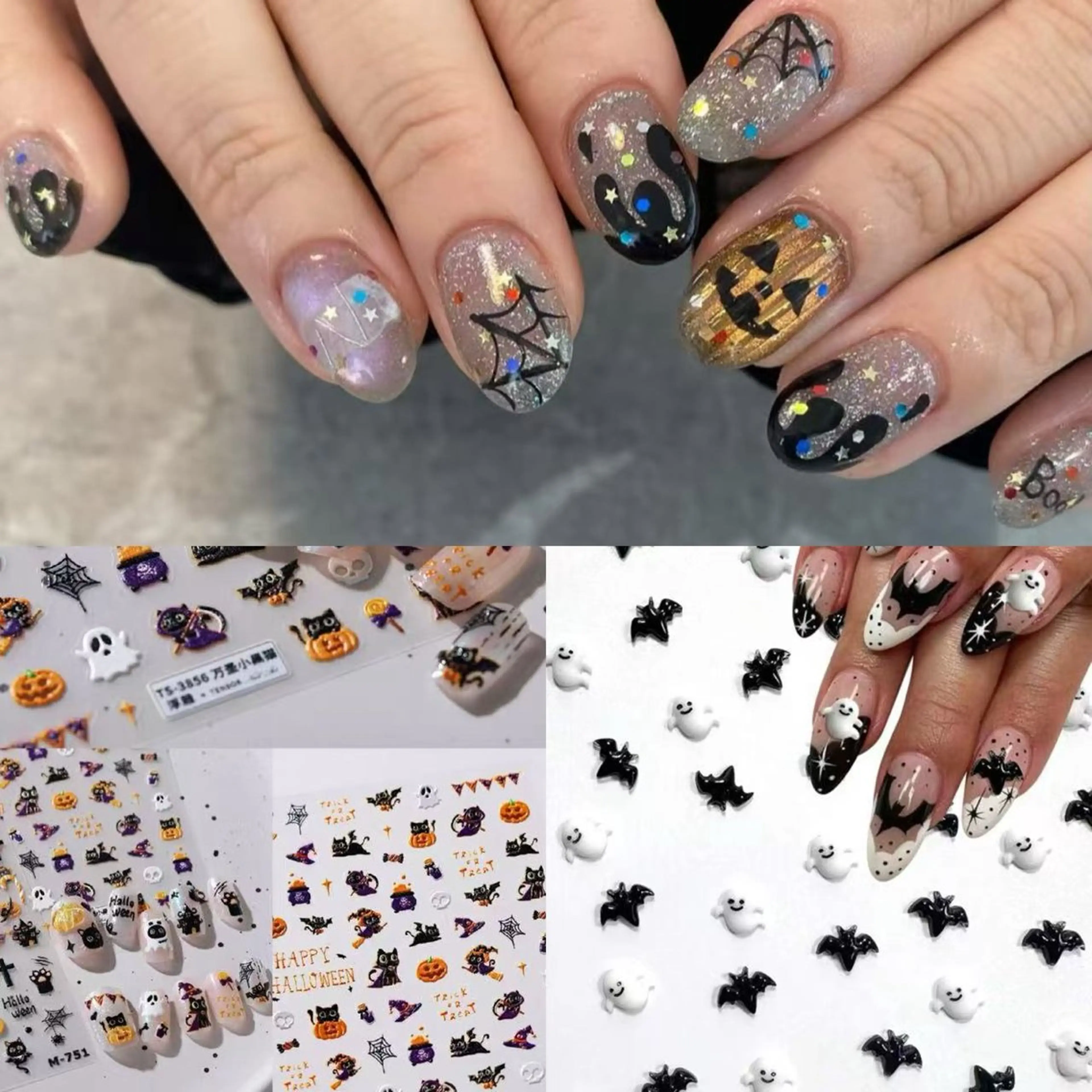 ネイル チークネイル ハロウィン 韓国ネイル マグネットネイル ミラーネイル H&B せつかのネイルデザイン