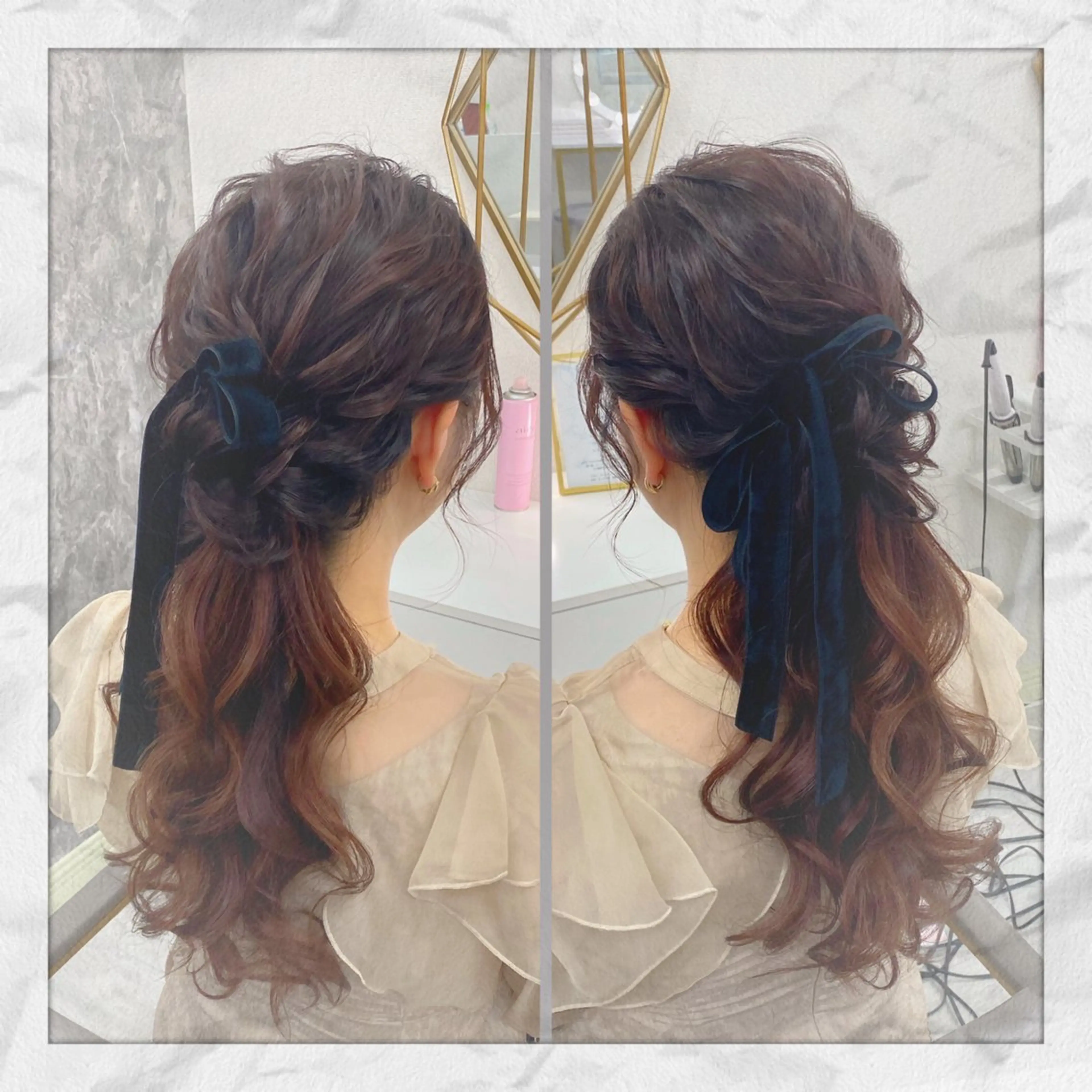 ロング ヘアアレンジ ヘアセット ヘアセット/着付け 𓇼 松本 夏美𓇼のヘアスタイル