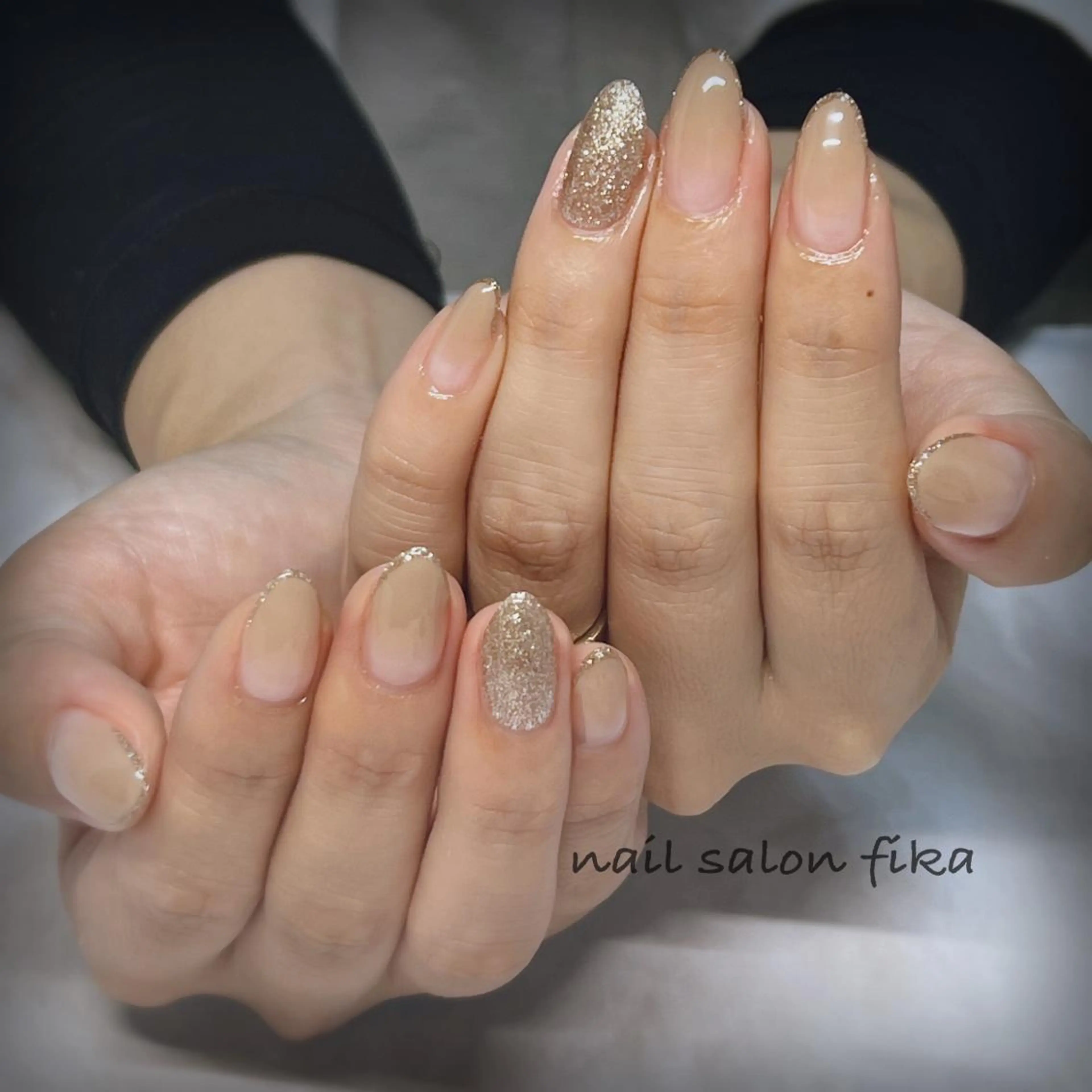 ネイル グラデーション ラメ(グリッター) nail salon fikaのネイルデザイン
