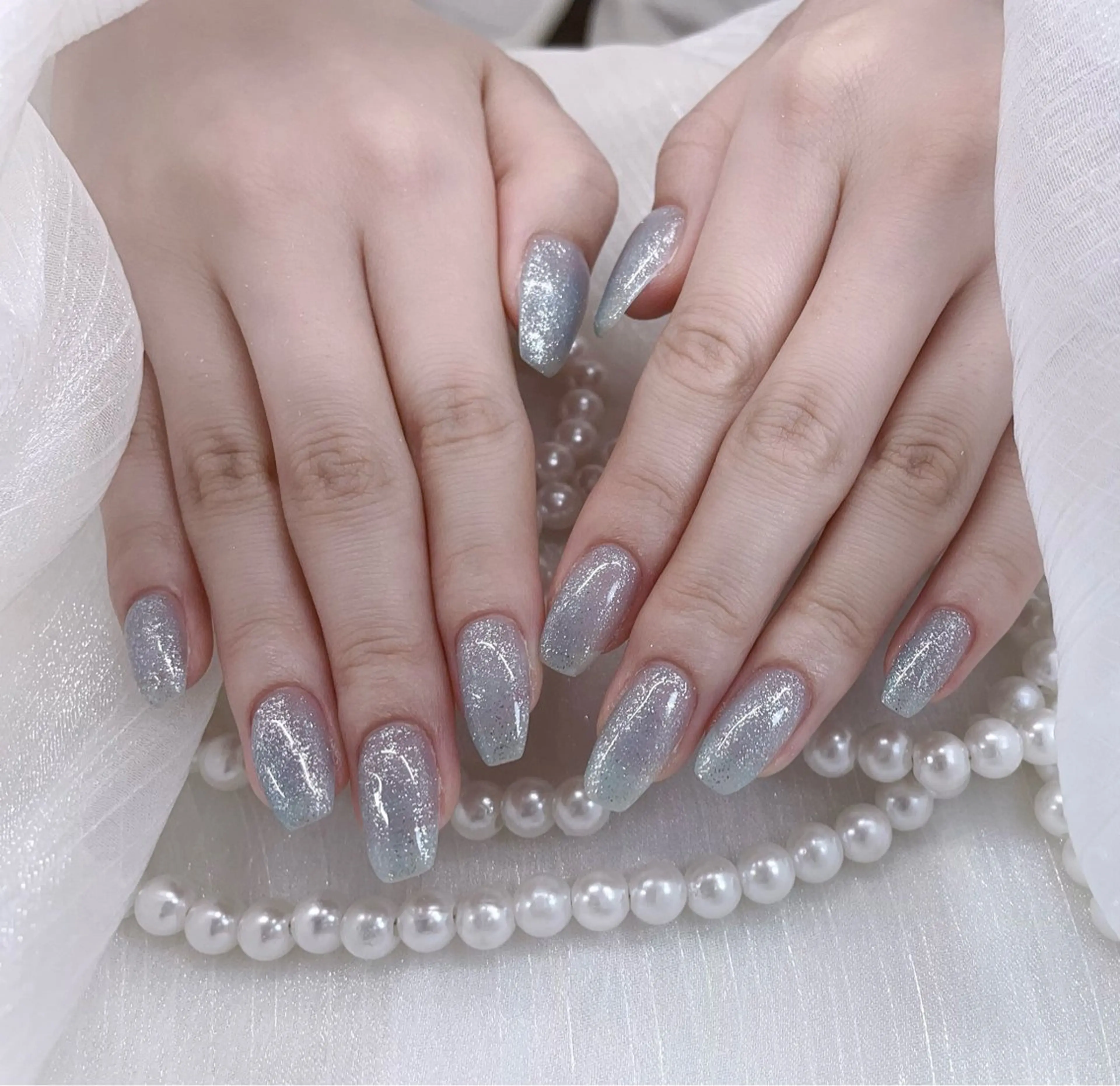 ネイル フラッシュネイル ハンドネイル 🩵Minmin nail salonのネイルデザイン