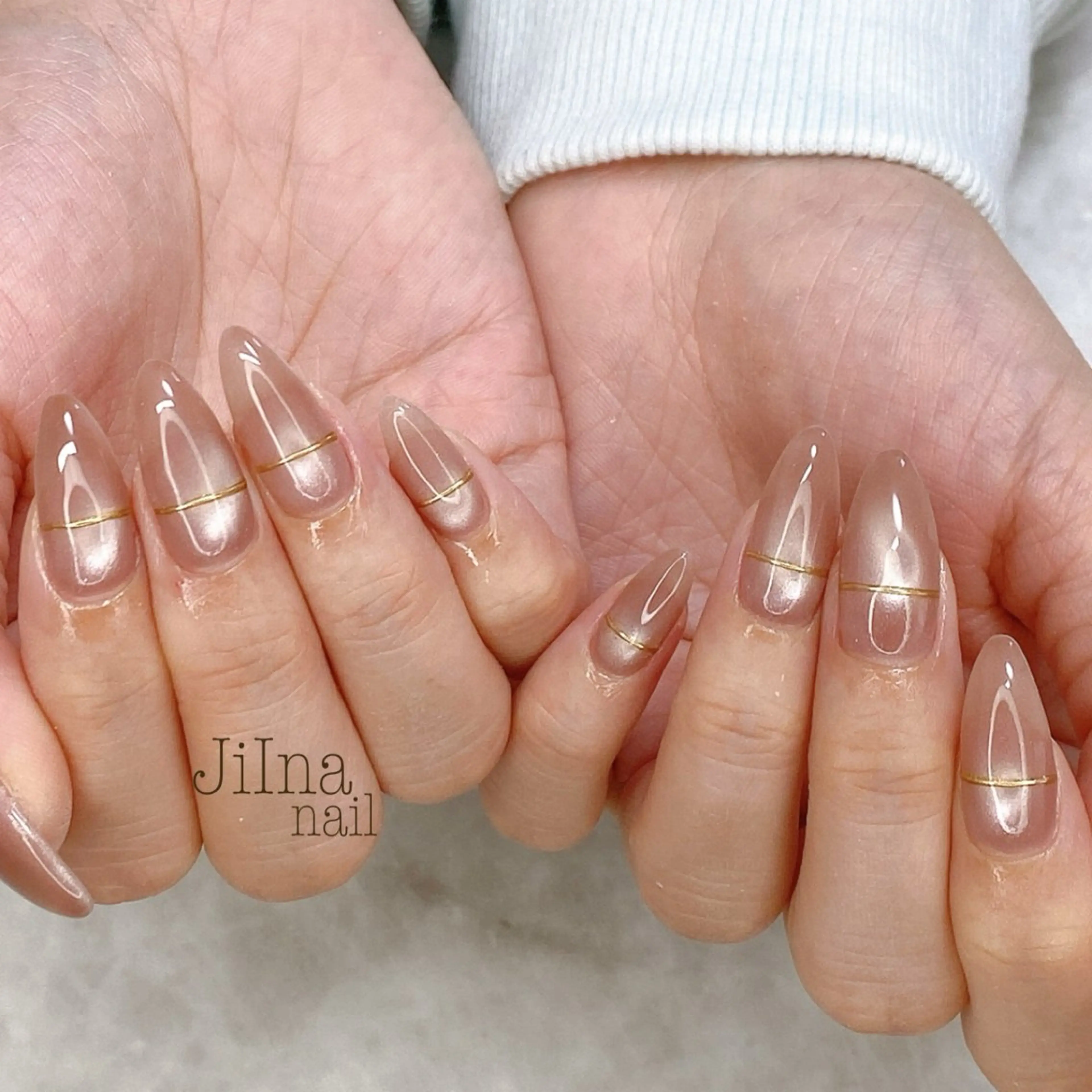 ネイル マグネットネイル ミラーネイル JiIna nailのネイルデザイン