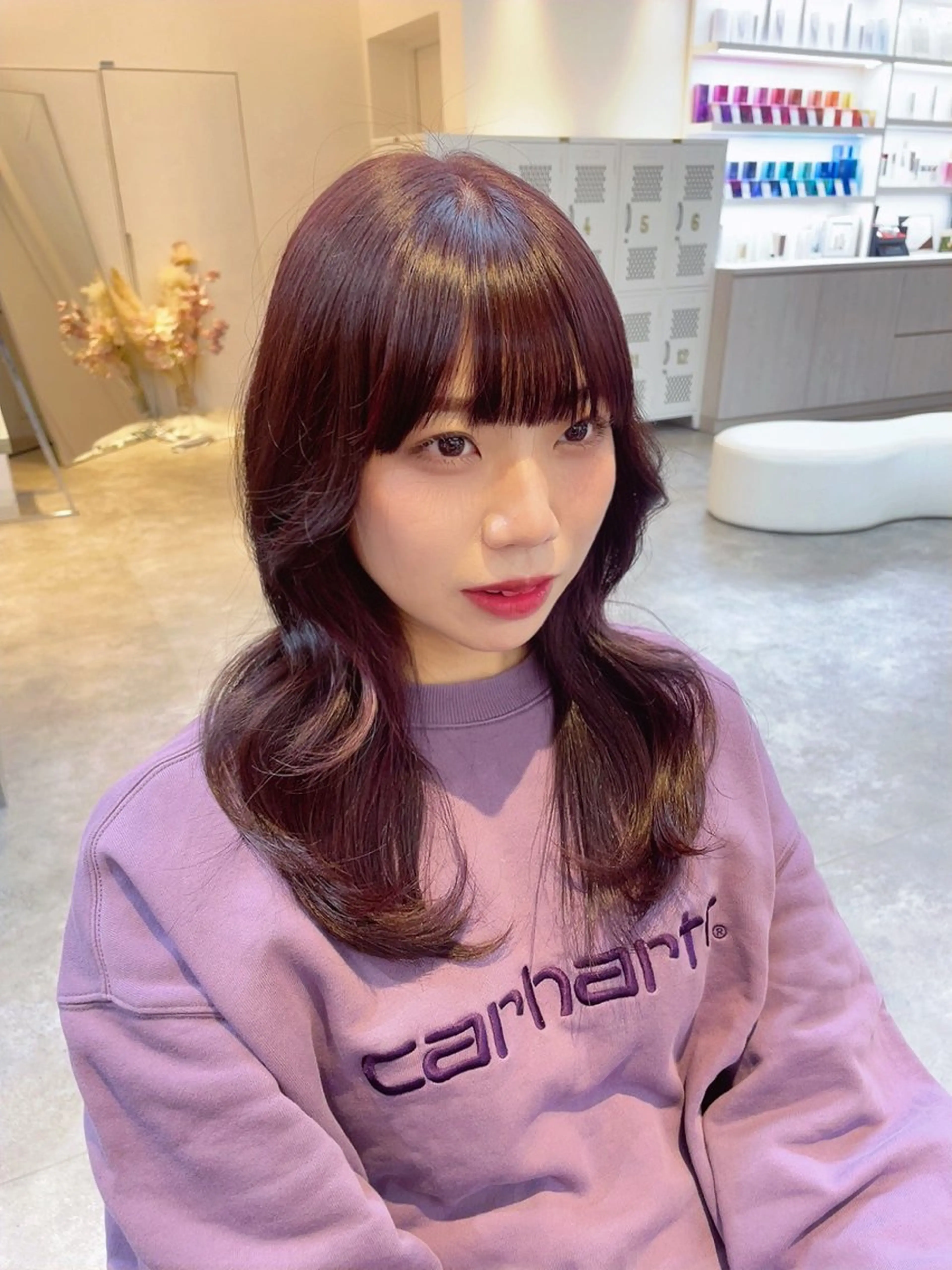 セミロング 札幌クロスパーマ /🎀柴田ひな🎀のヘアスタイル