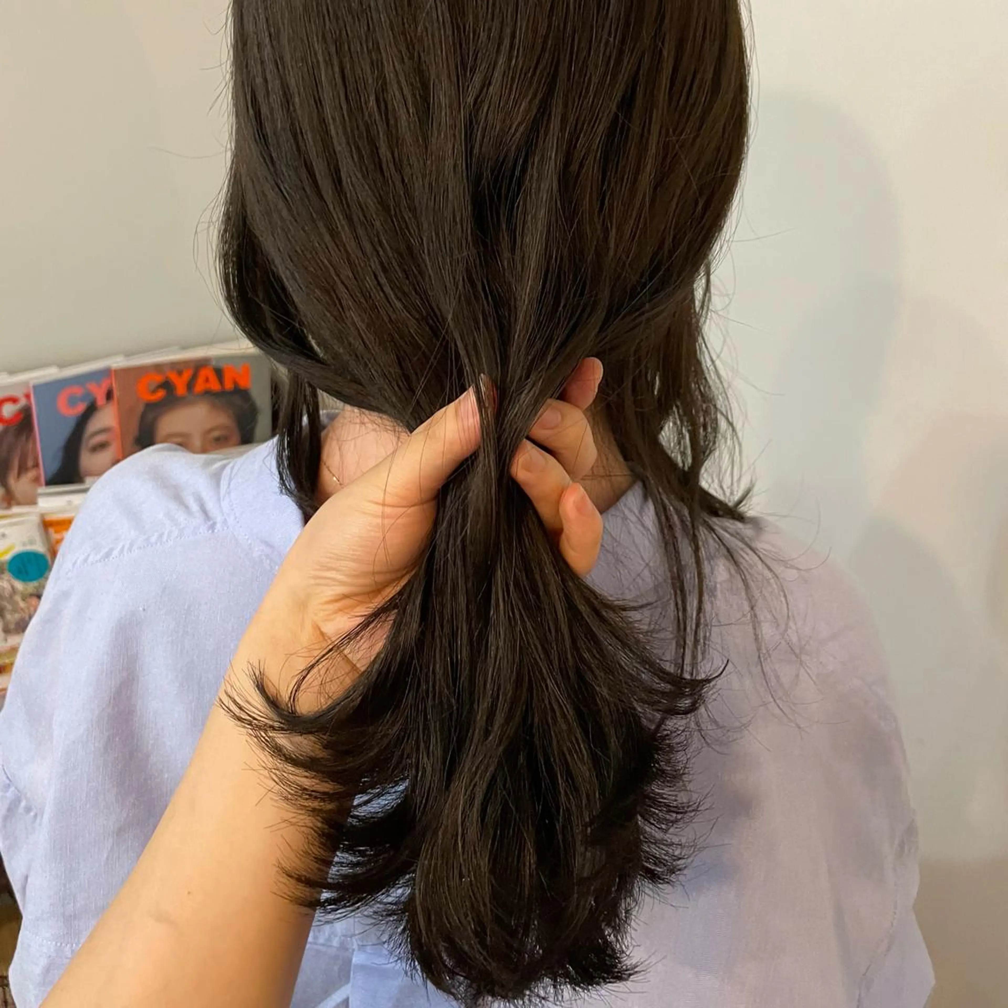 カラー オリーブカラー さかい しいなのヘアスタイル