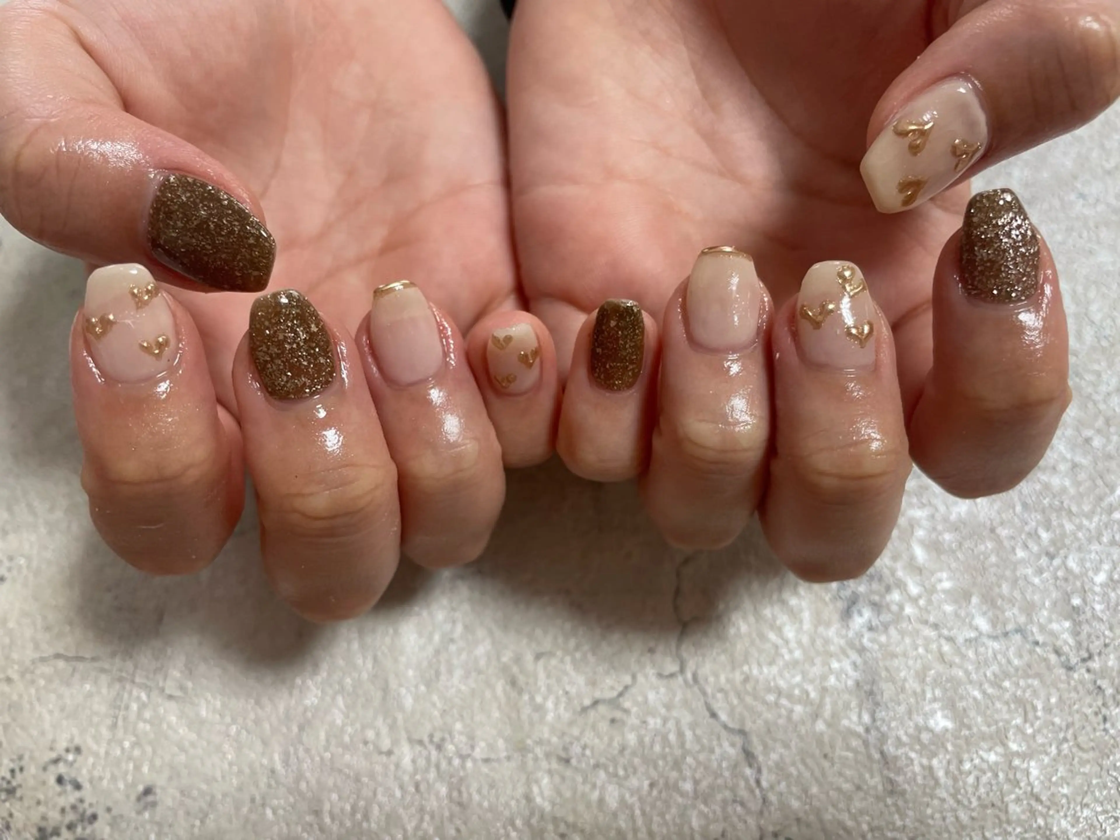 ネイル ジェルネイル メンズネイル パラジェル 春ネイル ワンホンネイル kiki nail たまプラーザのネイルデザイン