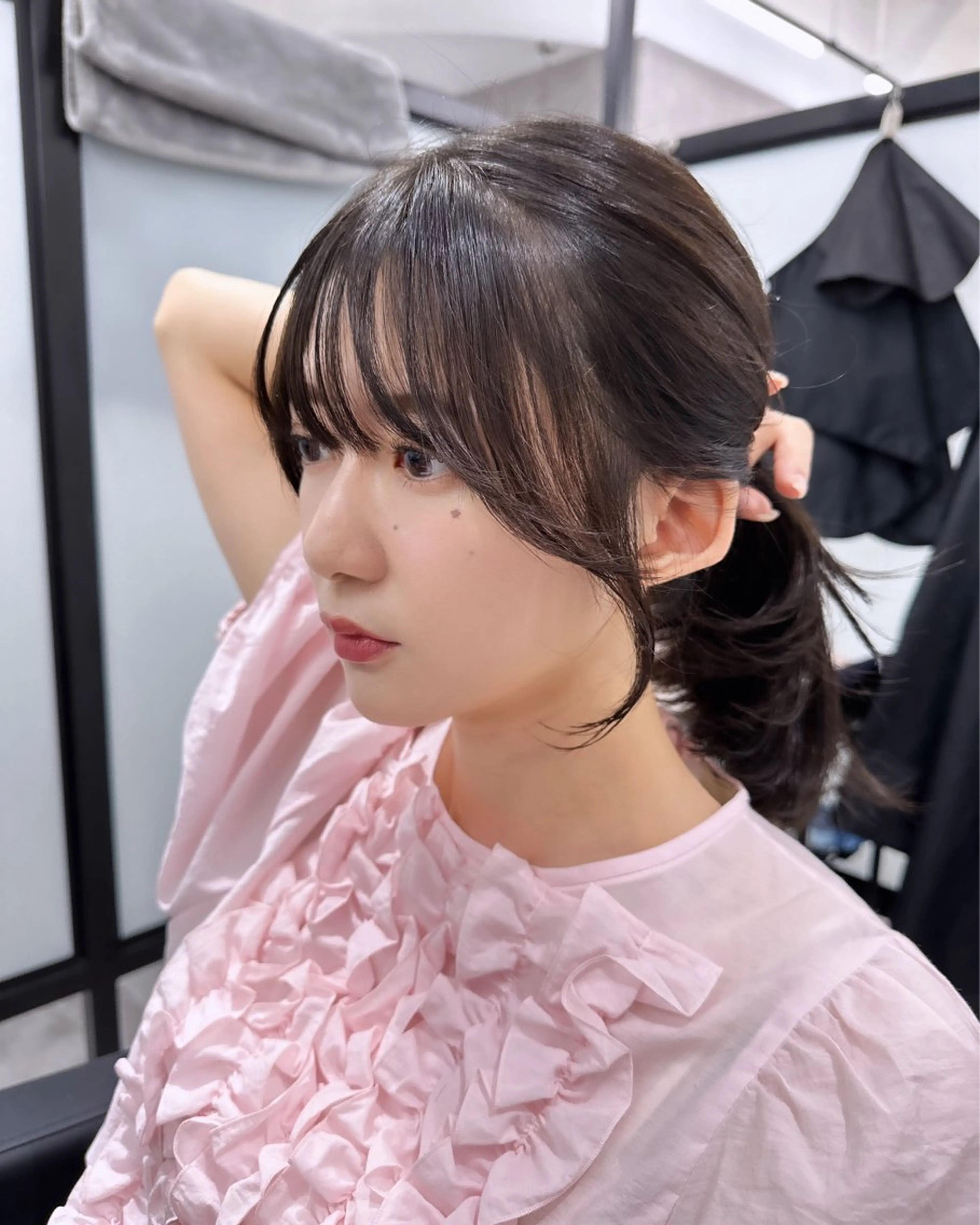 ミディアム カラー 韓国風/顔周りカット /髪質改善RYOTAのヘアスタイル