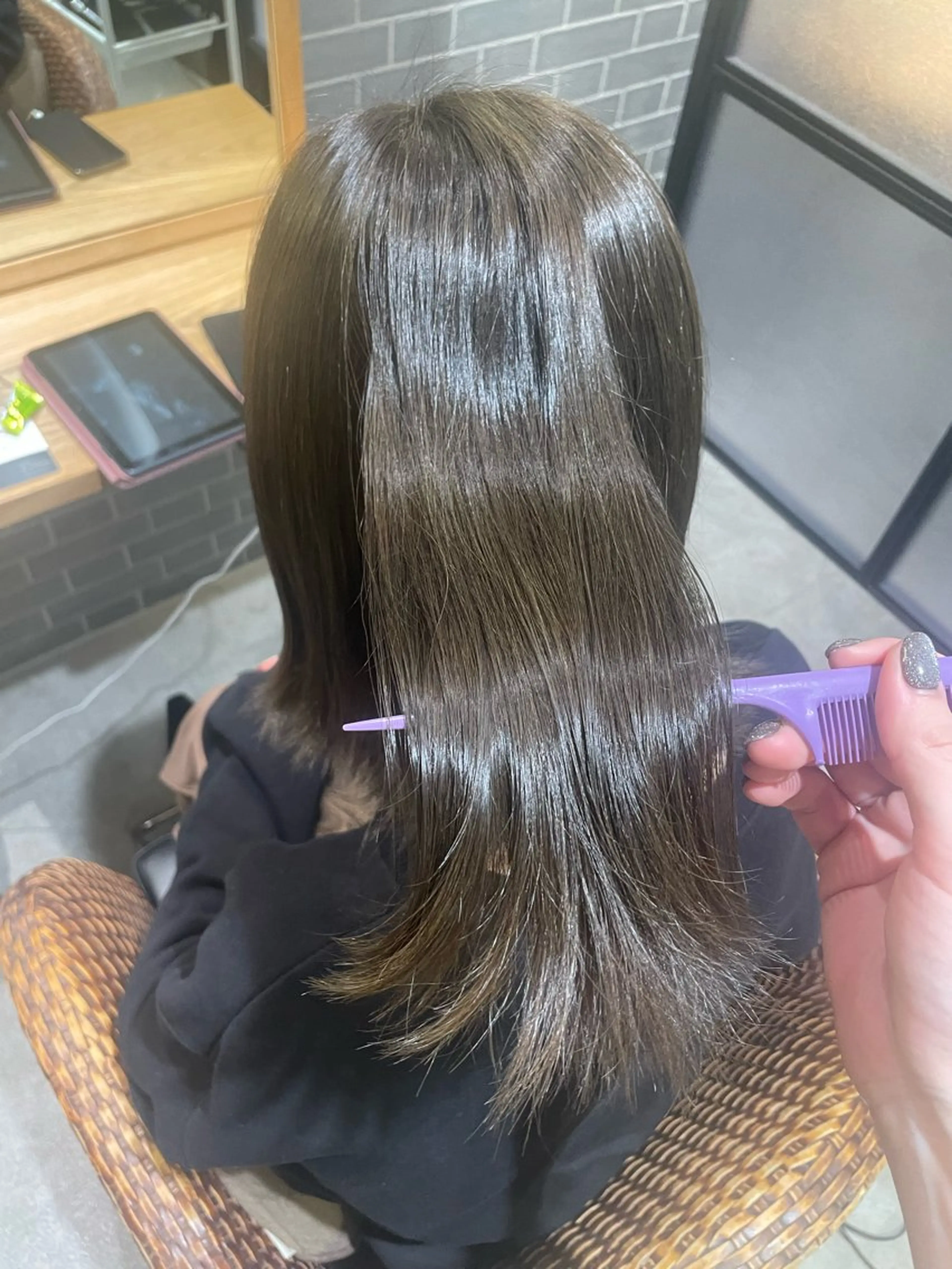 ミディアム カラー 暖色カラー🤎Red Neo meiのヘアスタイル