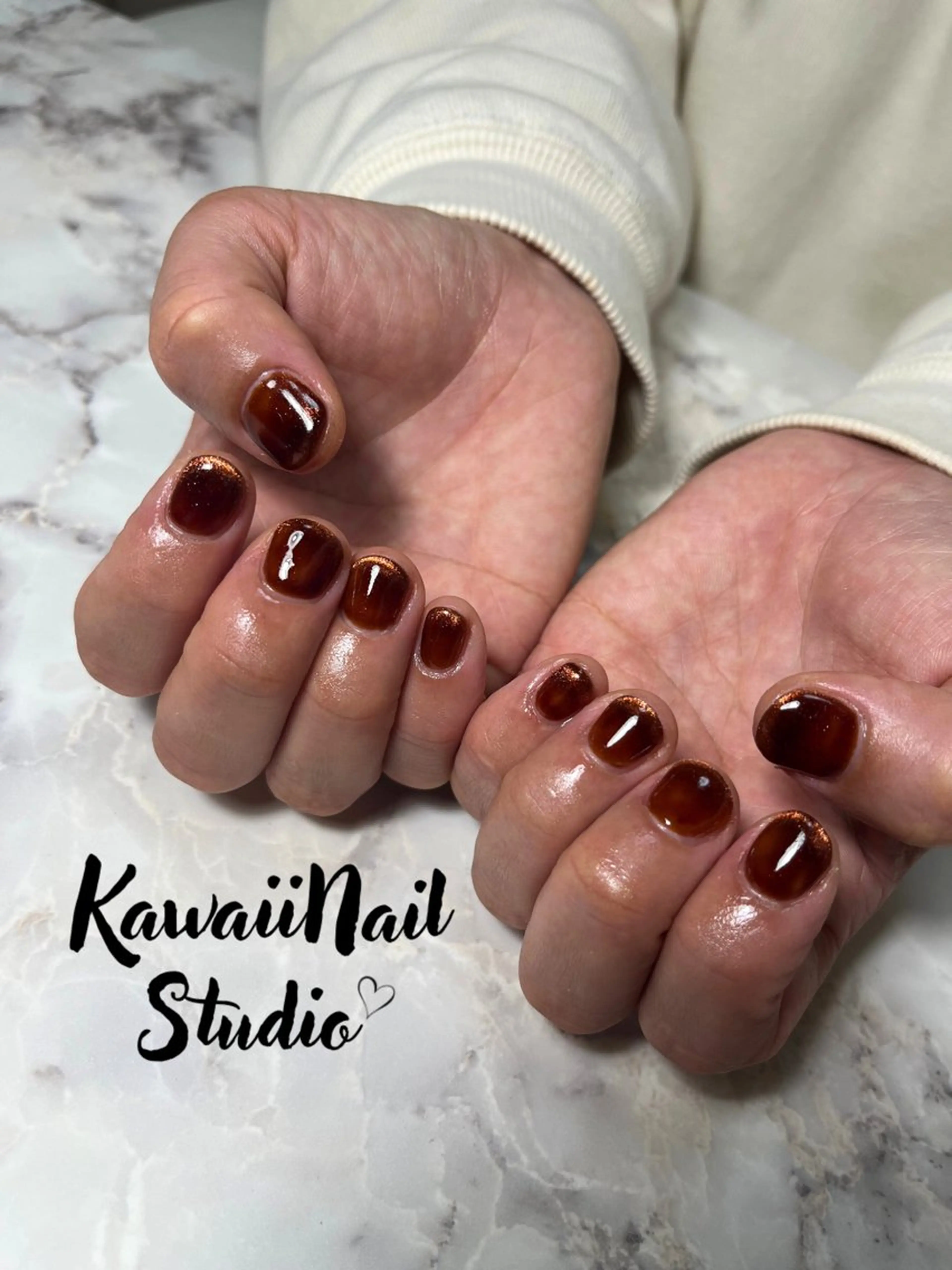 ネイル マグネットネイル ハンドネイル Kawaii nail studio所属・Kawaiinail studioのネイルデザイン
