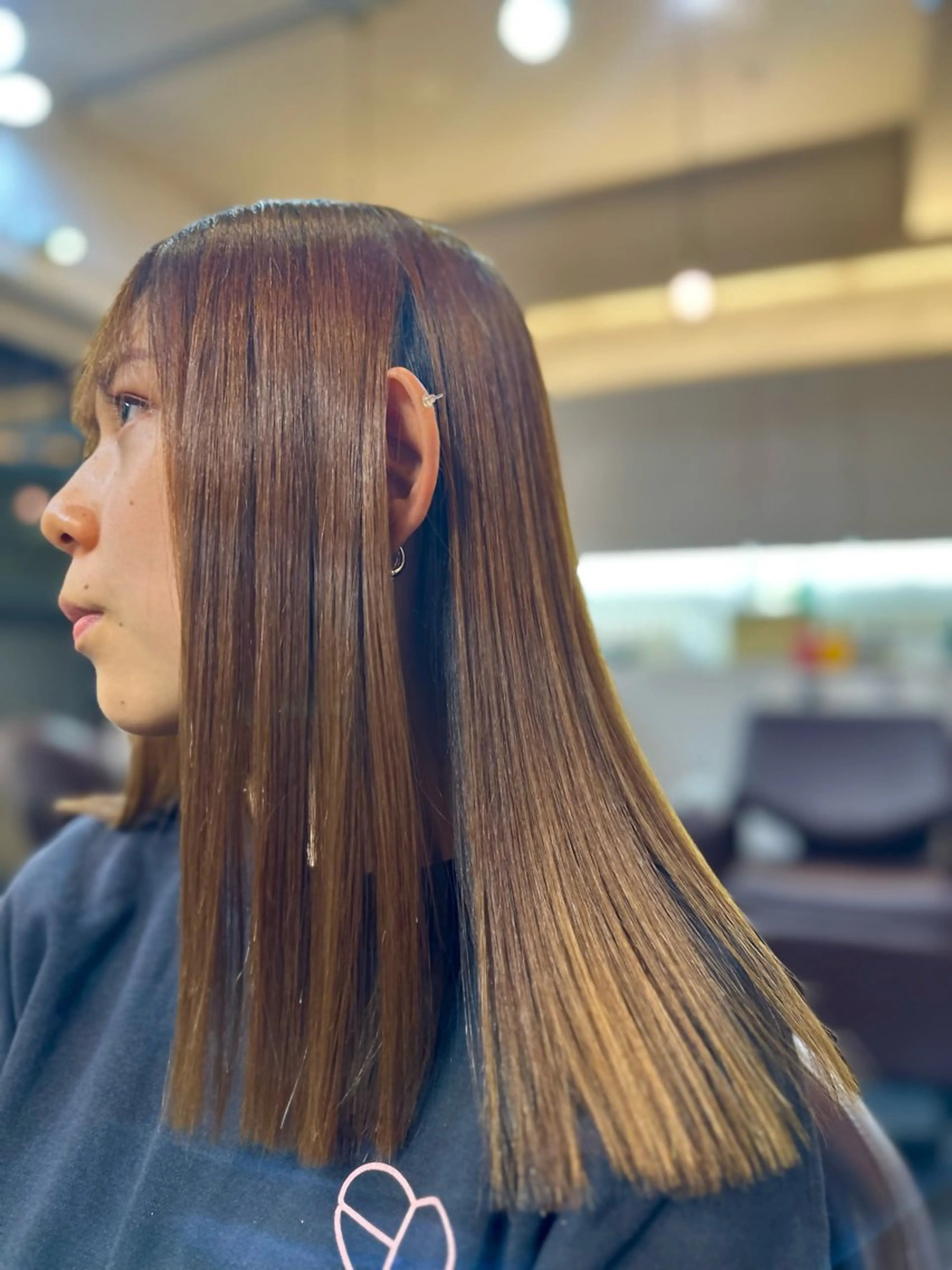 セミロング 縮毛矯正 トリートメント 全国カットコンテスト 受賞🏅satoのヘアスタイル