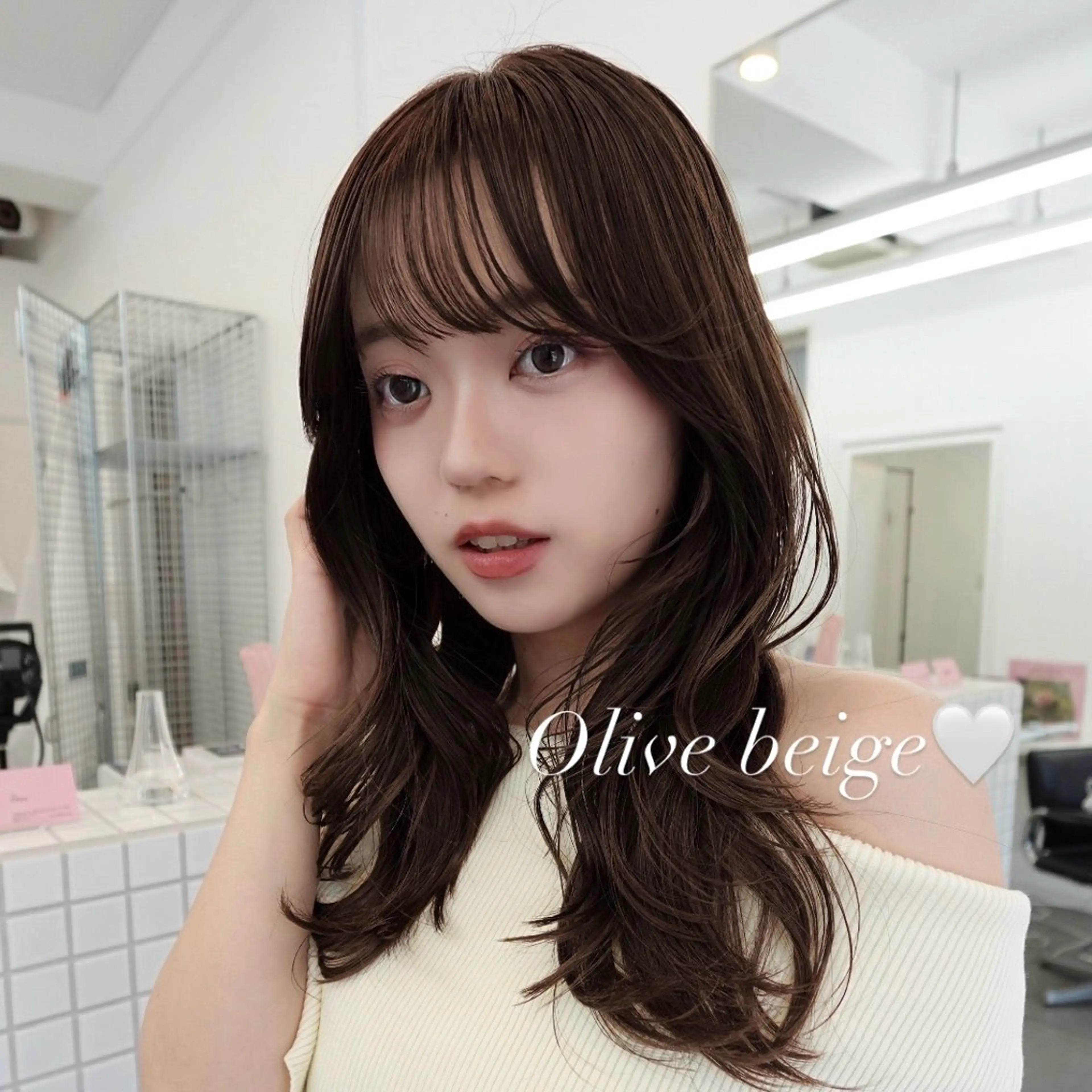 🫧前髪cut × 艶color × premiere treatme🫧アイロン仕上げ付きの写真