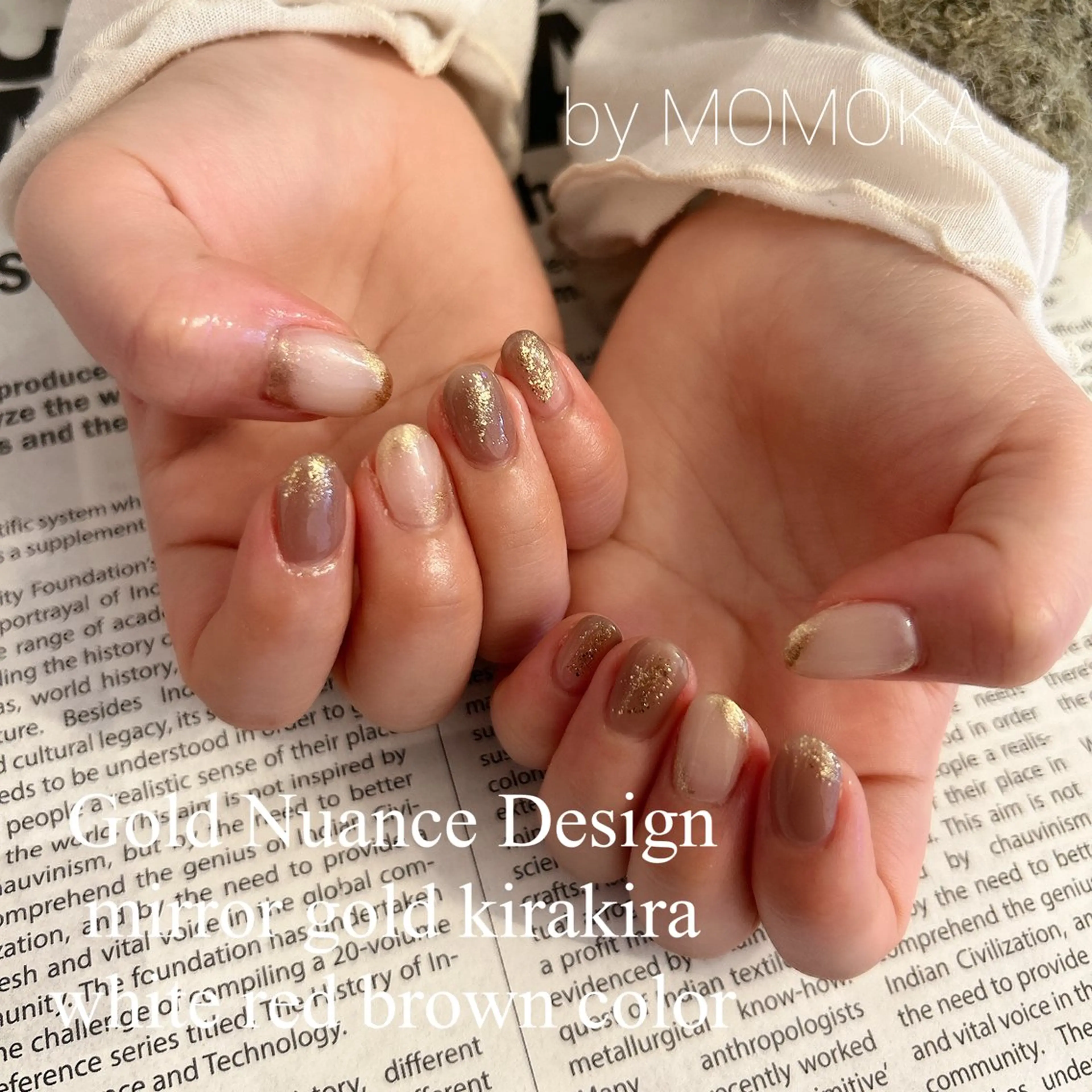 ネイル ミラーネイル ハンドネイル momoka_nails所属・Momo Nailsのネイルデザイン