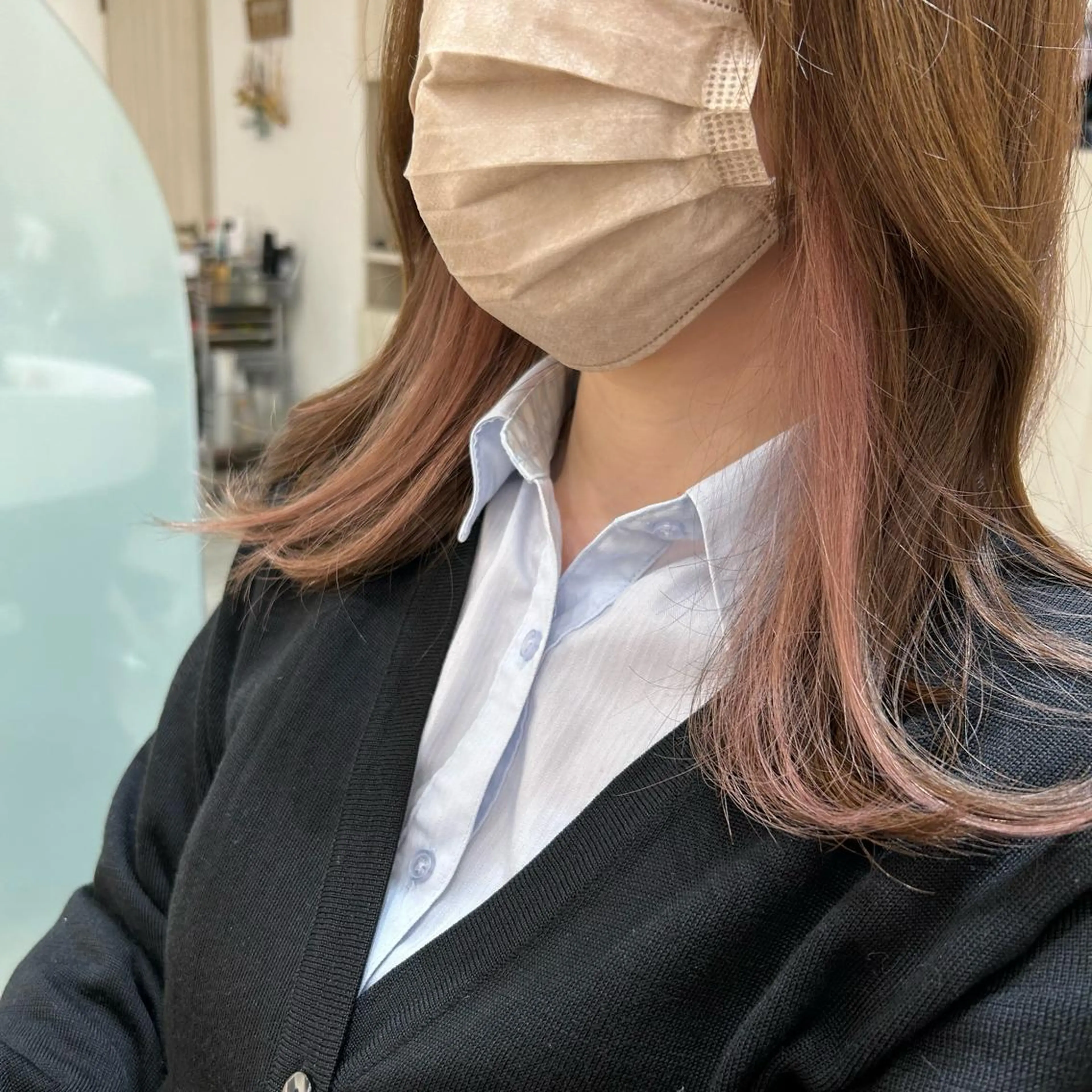 ミディアム Chou所属・Chou kahoのヘアスタイル