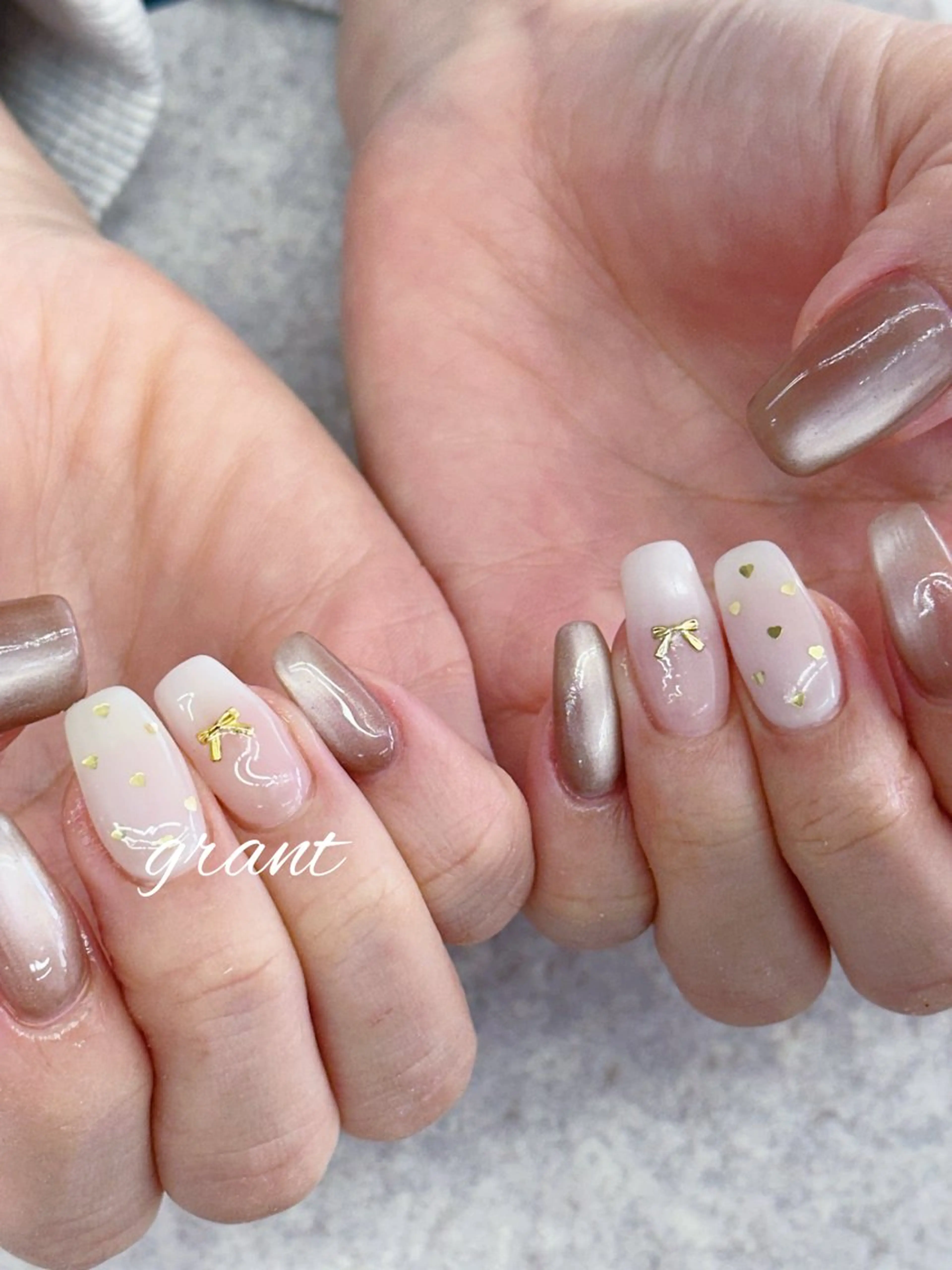 ネイル シンプルネイル 春ネイル ハンドネイル nail salon grant所属・nailsalon grantのネイルデザイン
