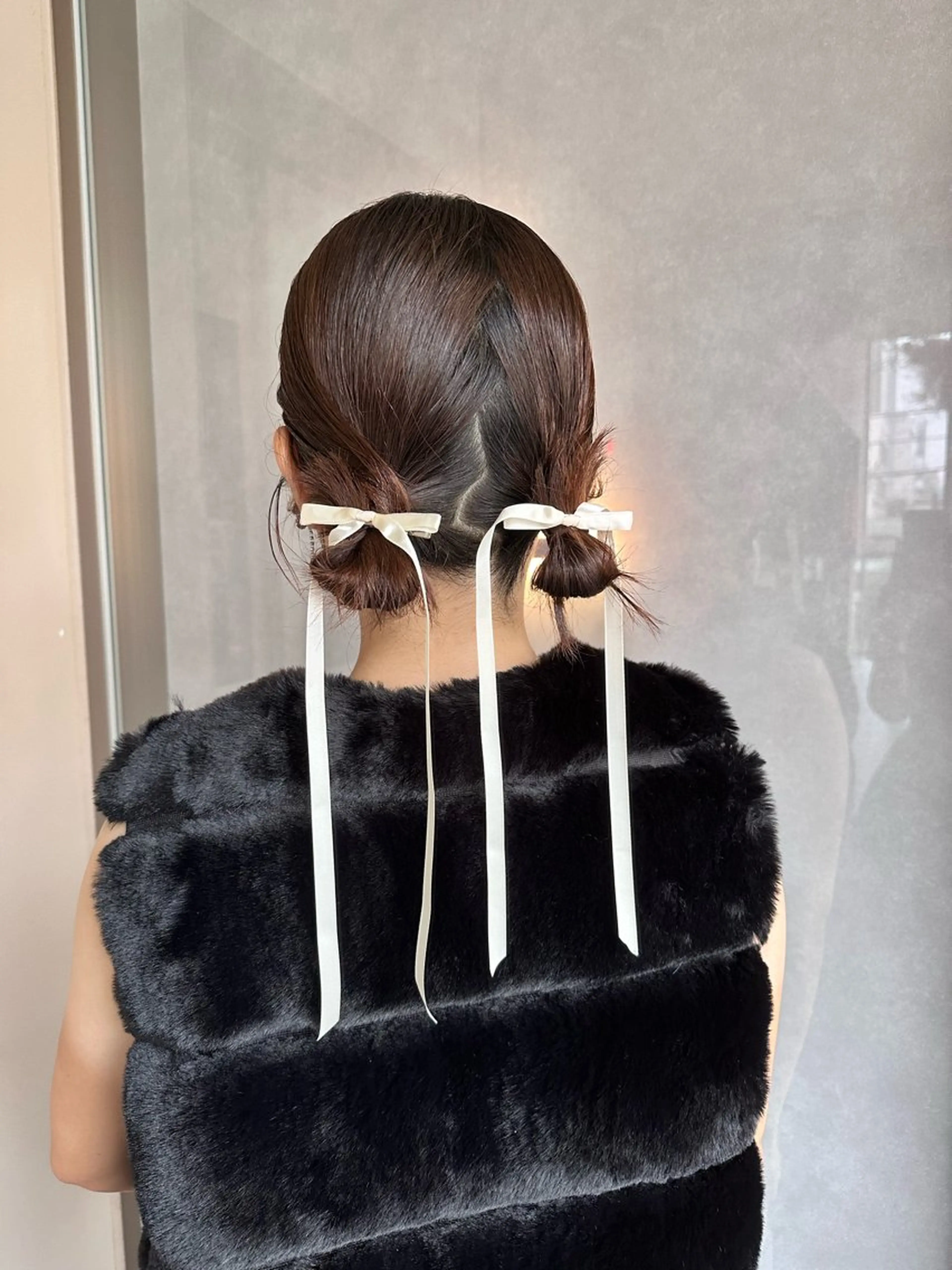 セミロング ヘアアレンジ 韓国風ヘア ヘアセット 韓国風/オシャレ /縮毛矯正/滝口琴未のヘアスタイル