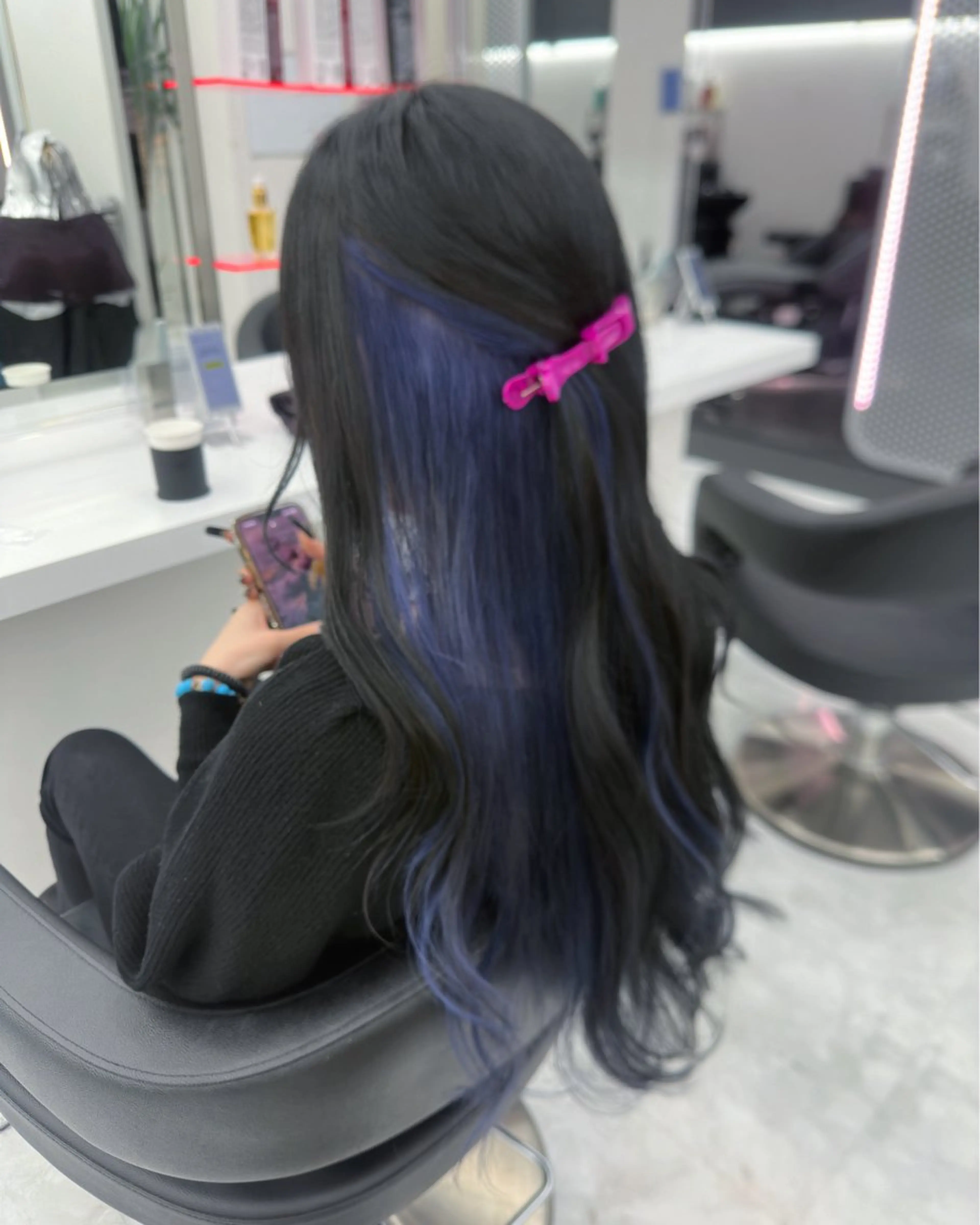 ロング カラー パーマ ヘアアレンジ メンズ キッズ ♥️韓国ヘア レイヤー♥️ゆりのヘアスタイル