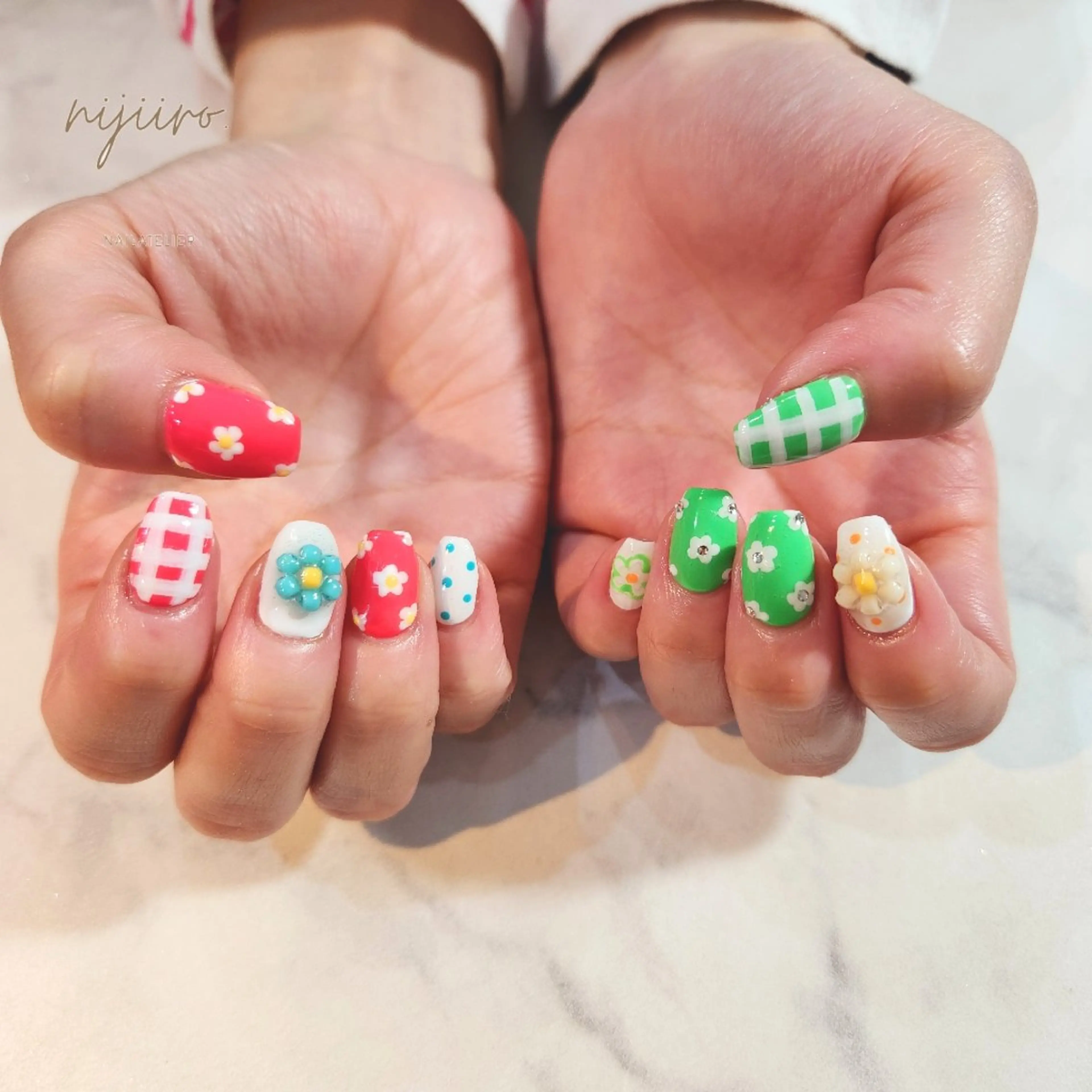 ネイル ハンドネイル nailatelier nijiiro.所属・nijiiro🌈 サトウのネイルデザイン