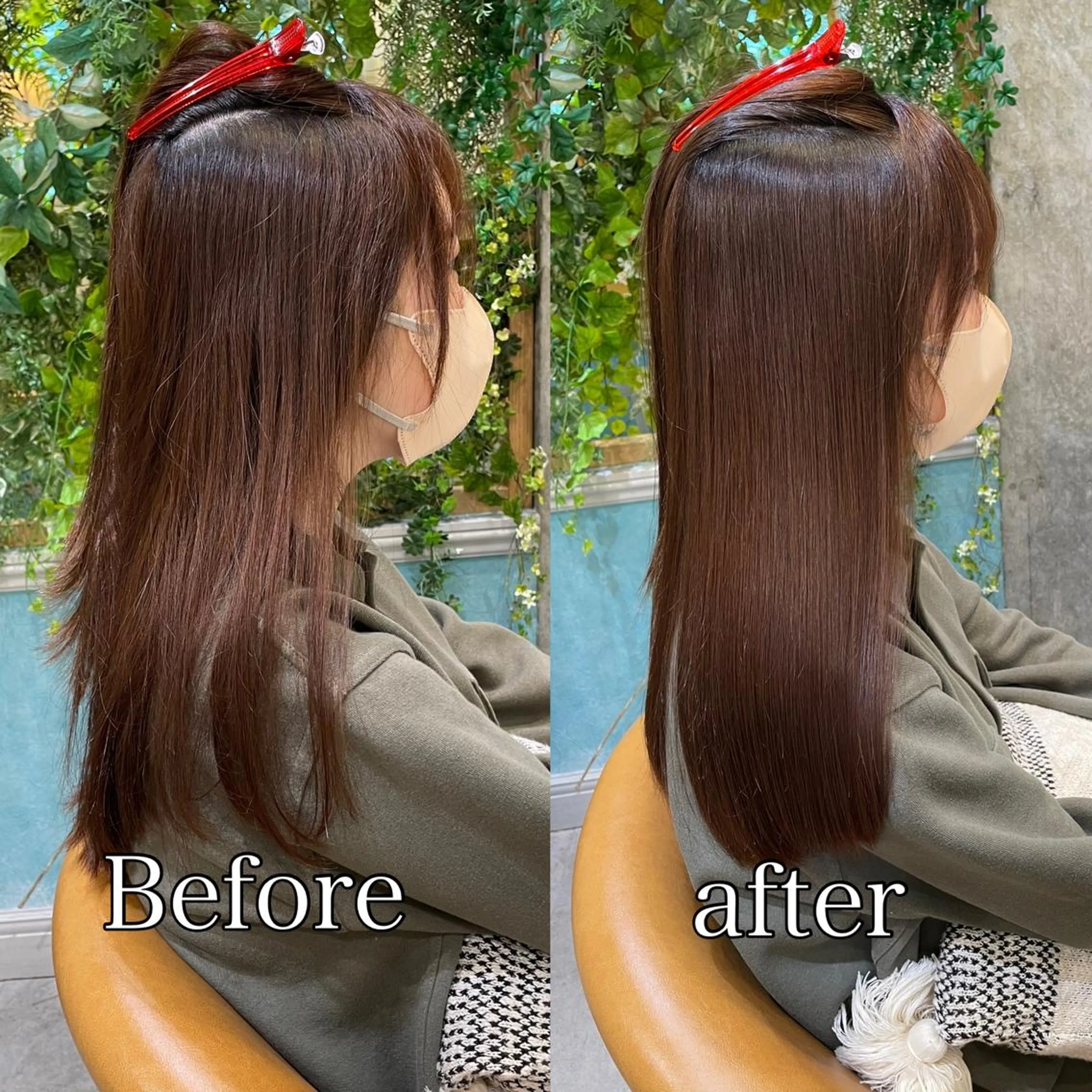 セミロング カット 縮毛矯正 トリートメント 山本翔一郎 韓国顔周りレイヤーのヘアスタイル