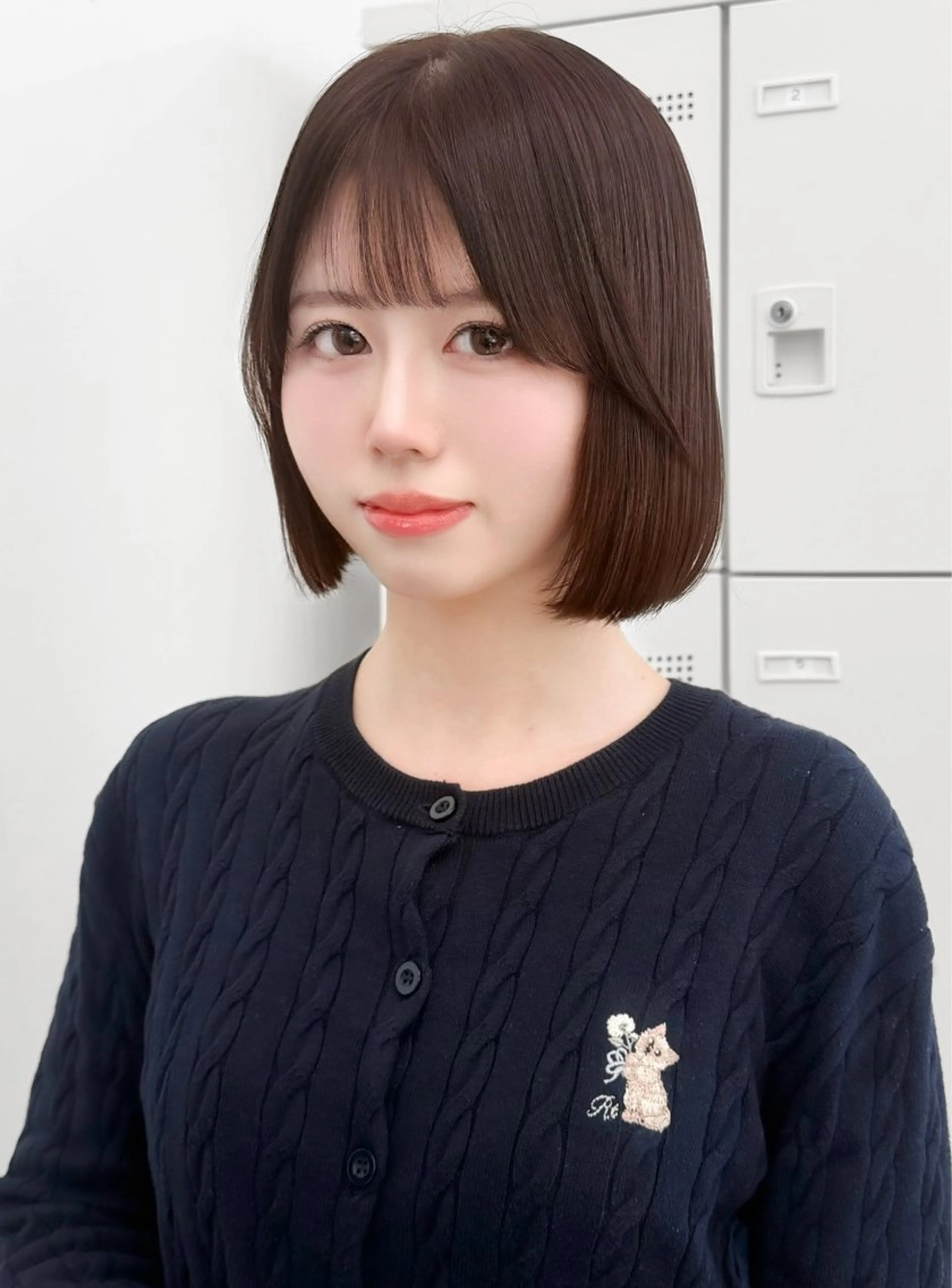 ショート カラー ヘアアレンジ カット ヘアカラー トリートメント ヘッドスパ ヘアセット 縮毛矯正ボブ🤍 韓国ヘア/ひかりのヘアスタイル