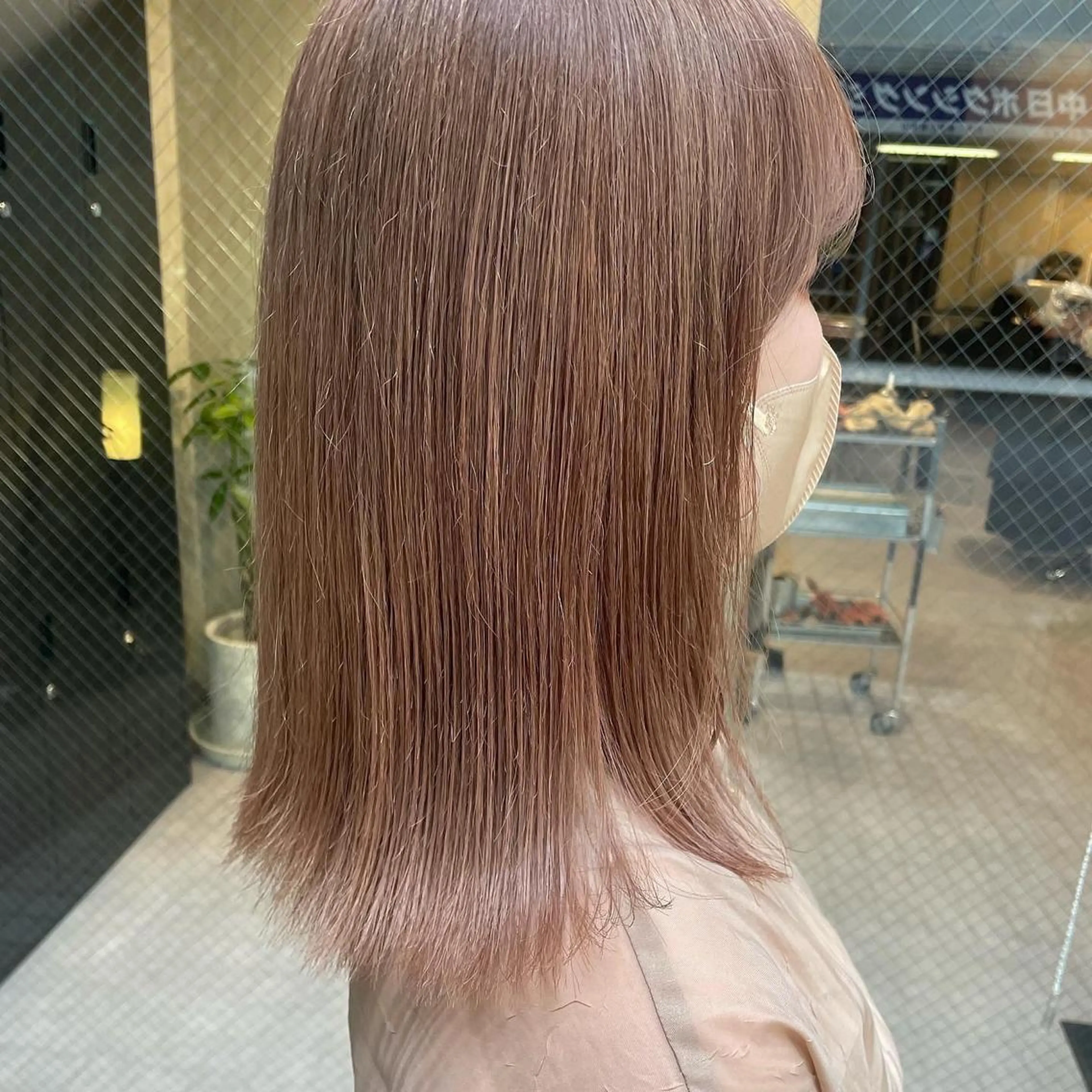 ミディアム カラー カット ヘアカラー ヤマモト マイのヘアスタイル