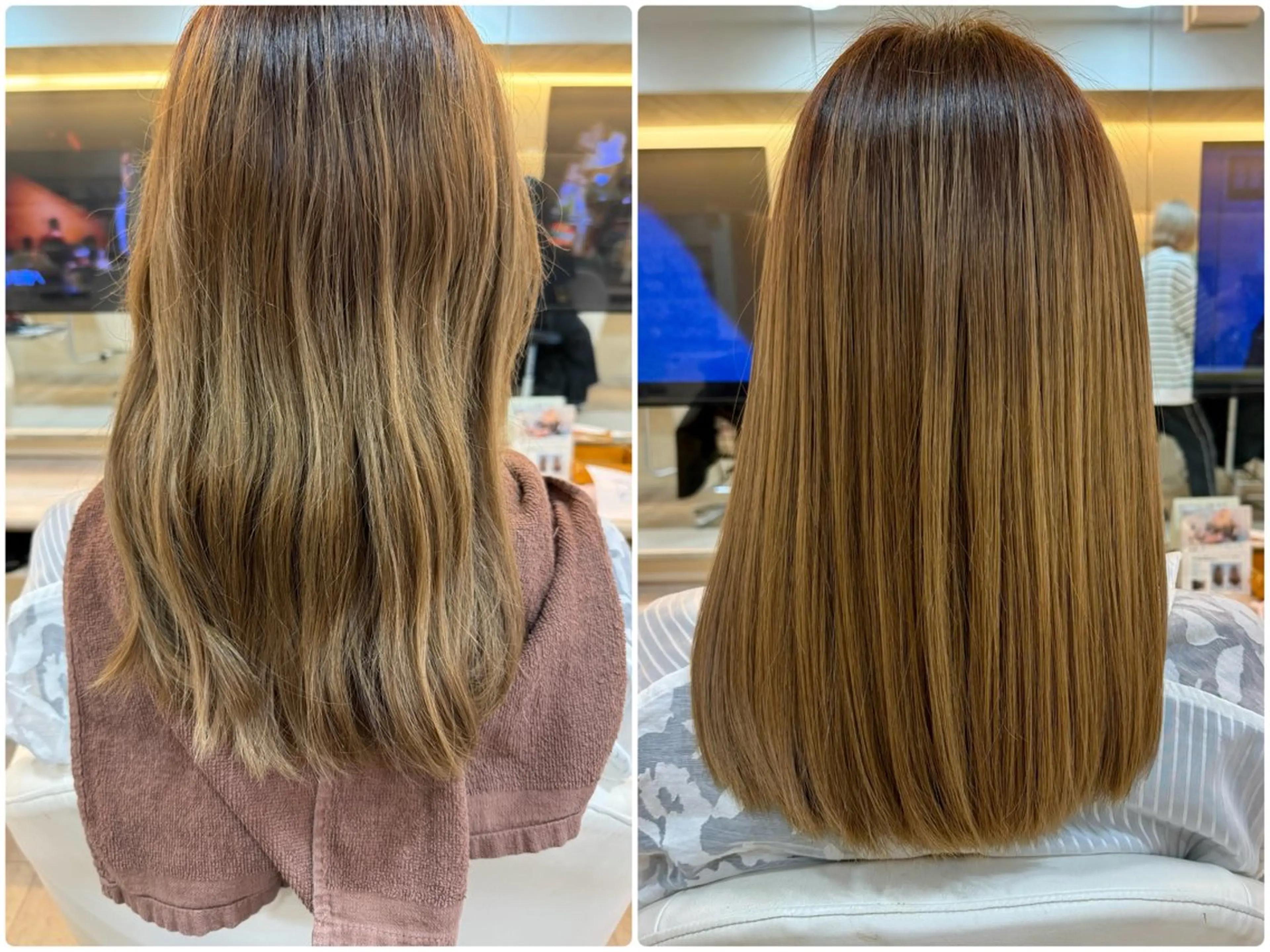 セミロング 💎髪質改善💎艶髪 💎ブリーチ💎津村のヘアスタイル