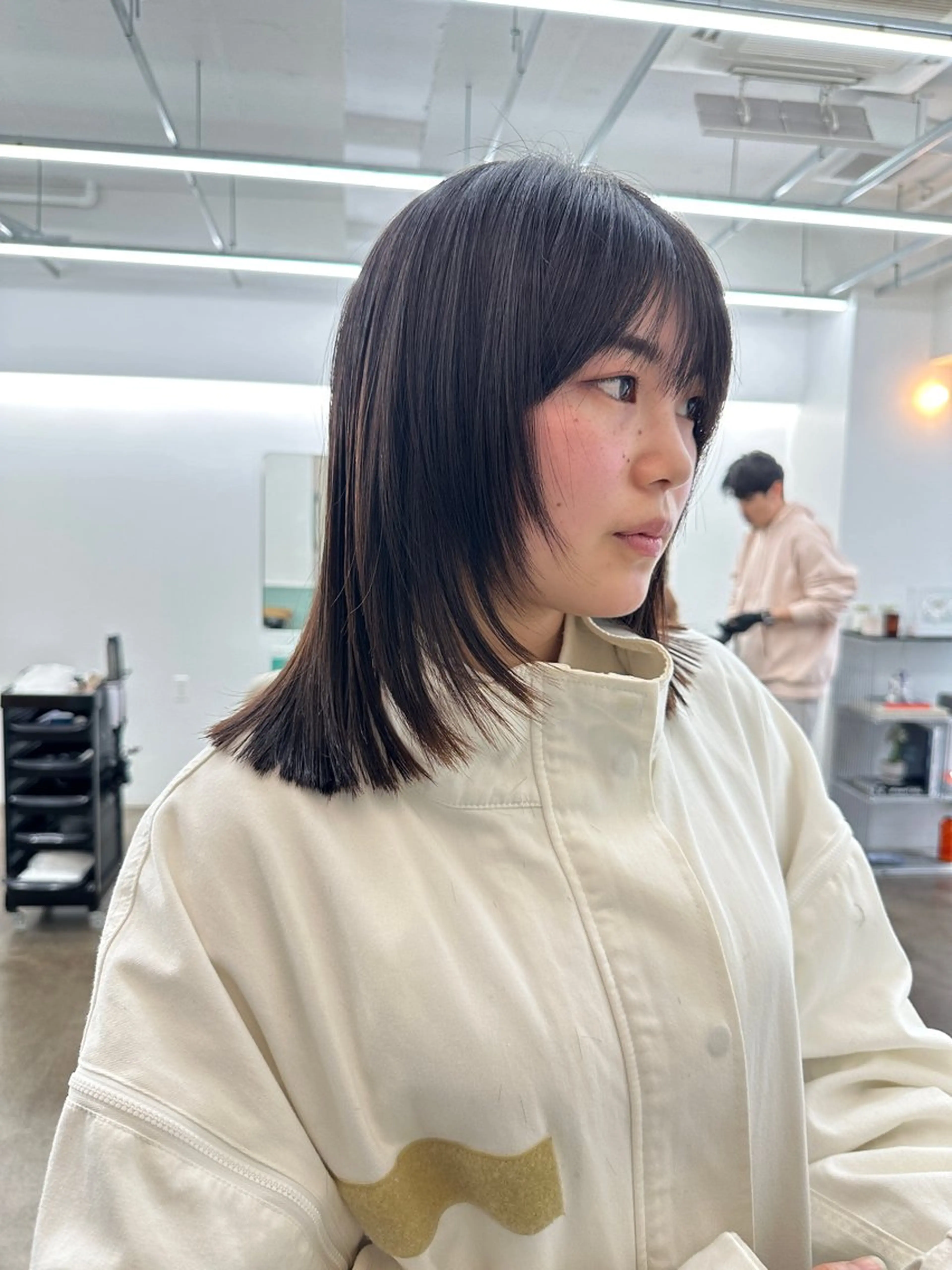 ミディアム レイヤーカット カット トリートメント ボブ/レイヤー/ケア パーマ/リュウタのヘアスタイル