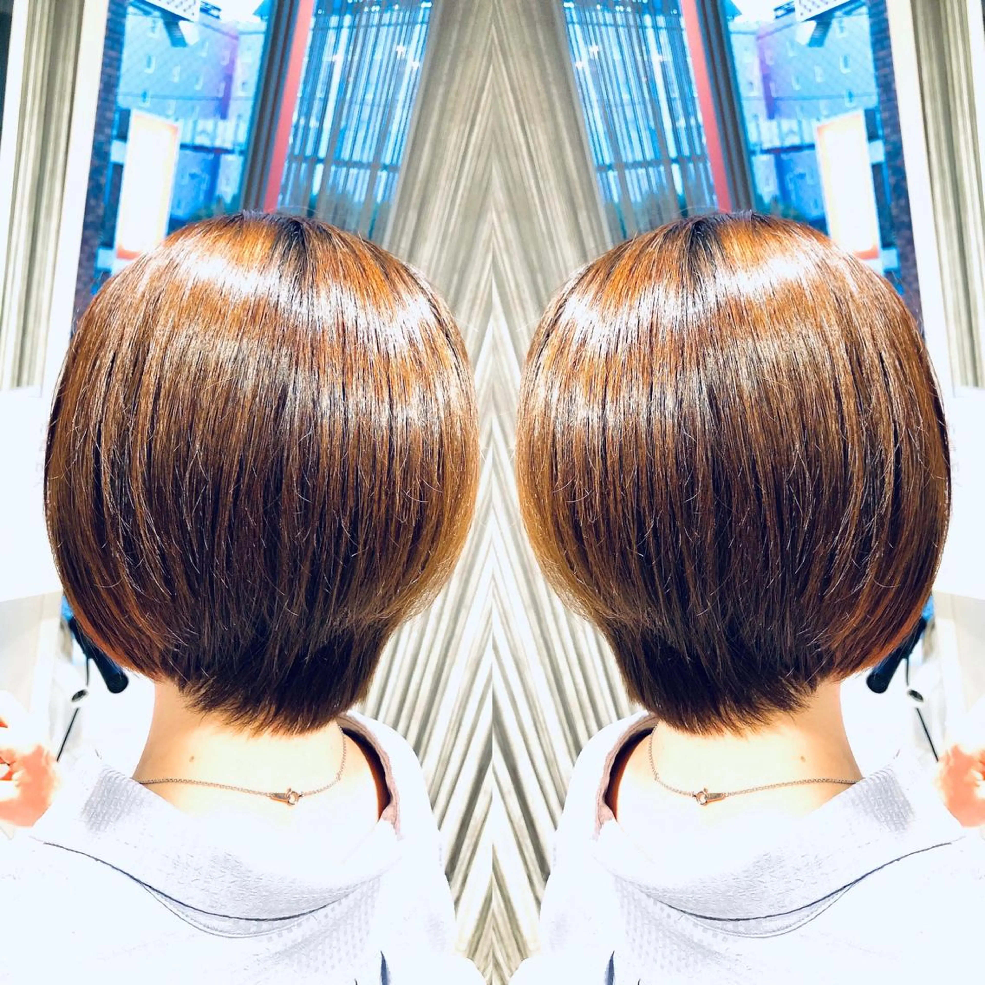 ショート ショートレイヤー レイヤーカット ショートヘア Agu hair Ao 香取佐原店所属・蓑輪 ミノワのヘアスタイル